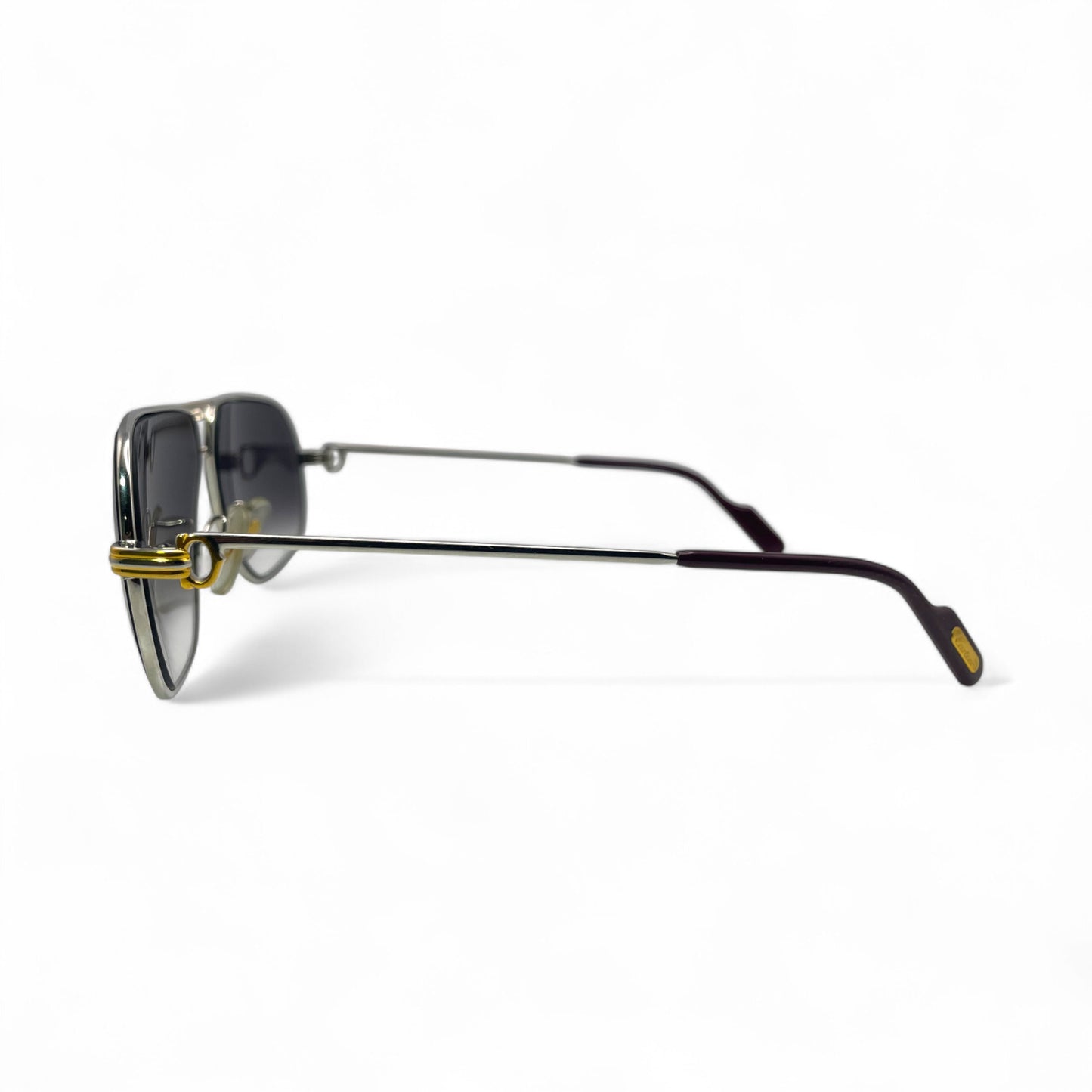 (80s) Cartier Santos Aviator - Gold Wires - Authentic Sunglasses