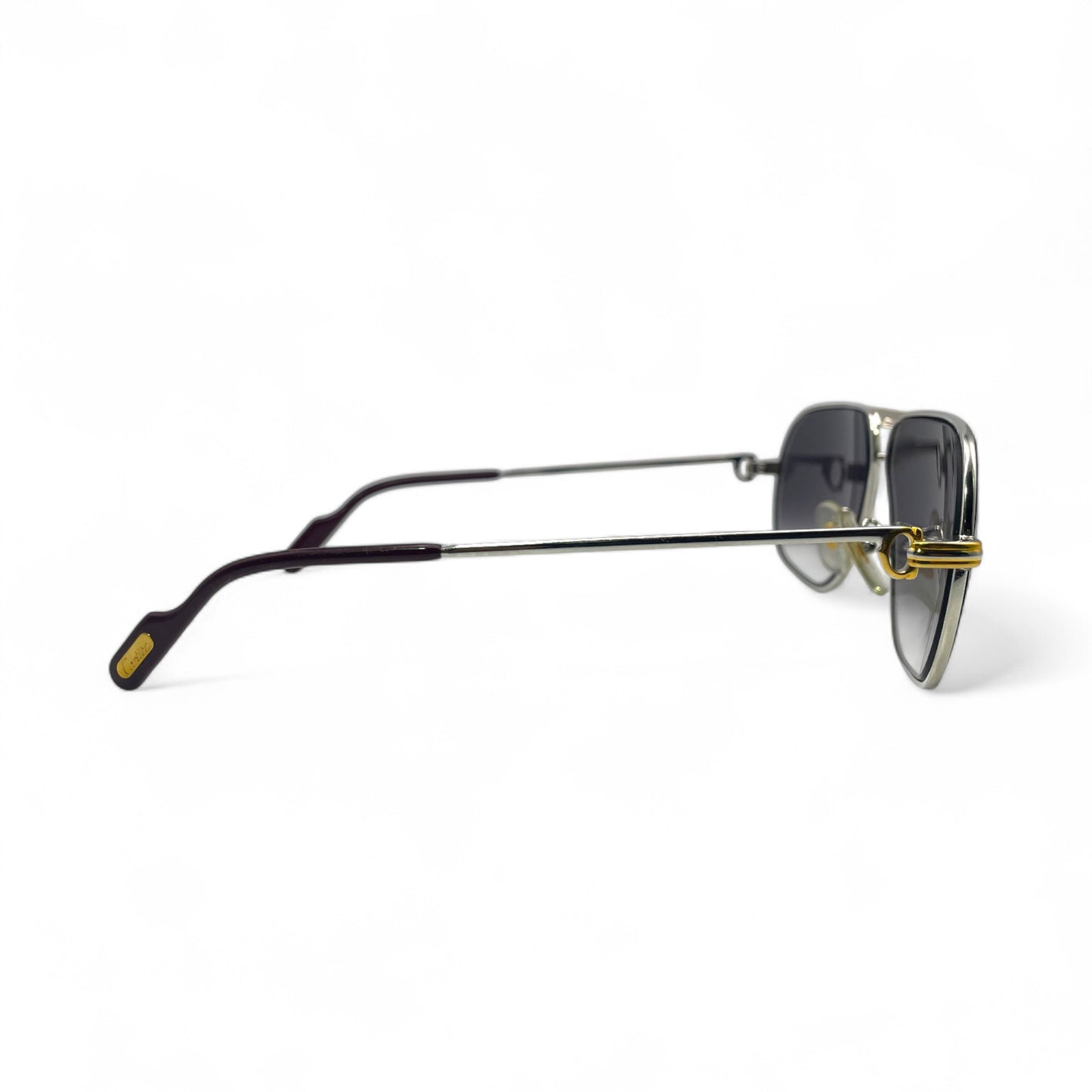 (80s) Cartier Santos Aviator - Gold Wires - Authentic Sunglasses