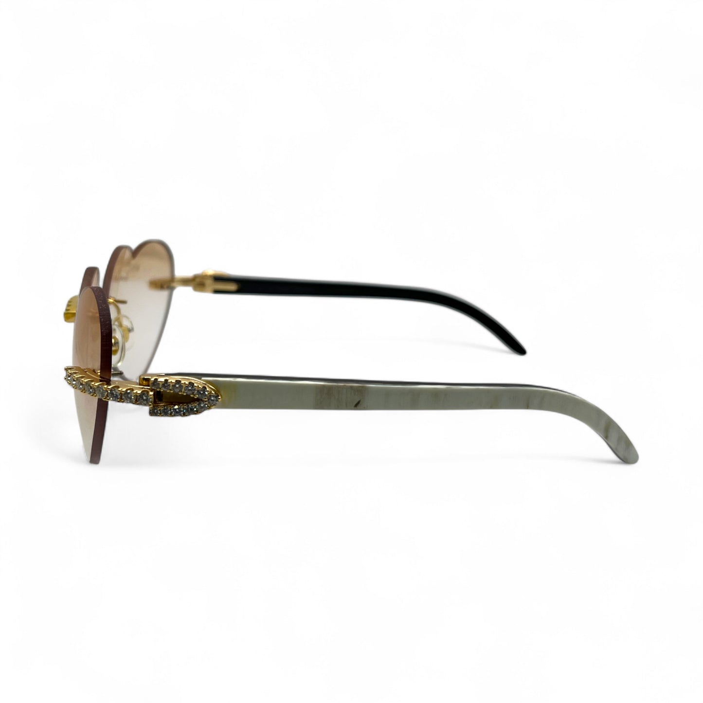 C Decor His & Her Iced Combo - Gold Marbles & Buffs w/ Hennessy Brown #8 & Kardias Lenses