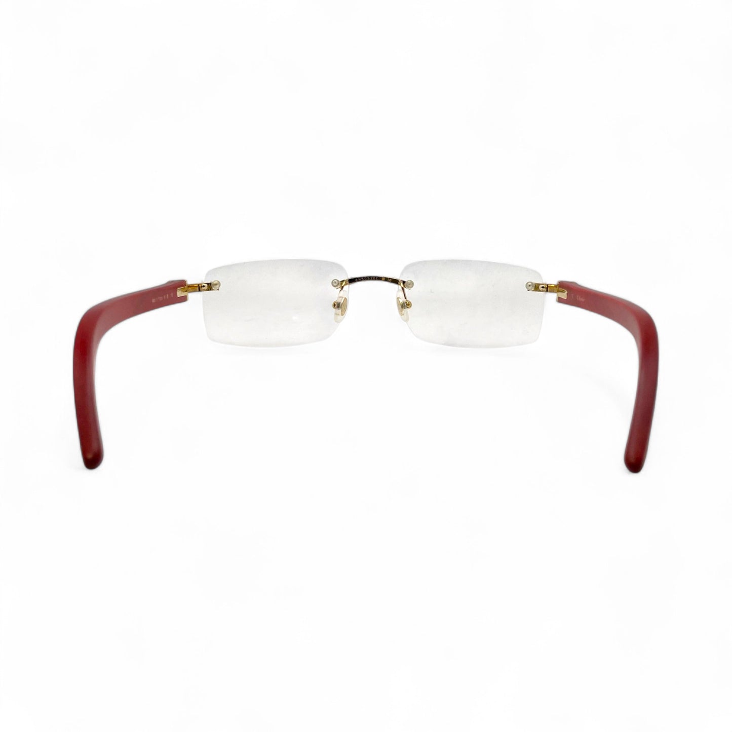 CT0052O Authentic Cartier C Decor - Gold Red Woods Eyeglasses (2020s)