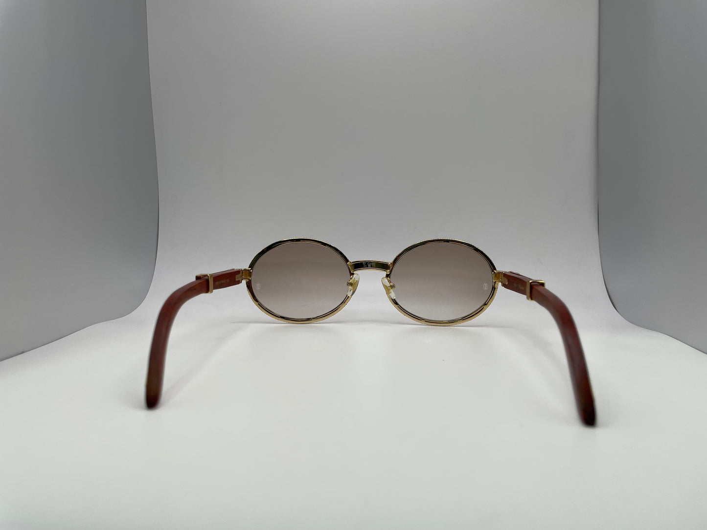 Giverny - Gold Woods w/ Diamond Frame & Brown Lenses