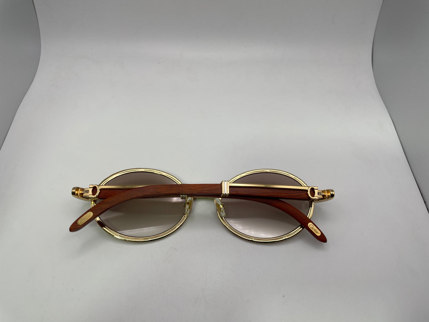 Giverny - Gold Woods w/ Diamond Frame & Brown Lenses