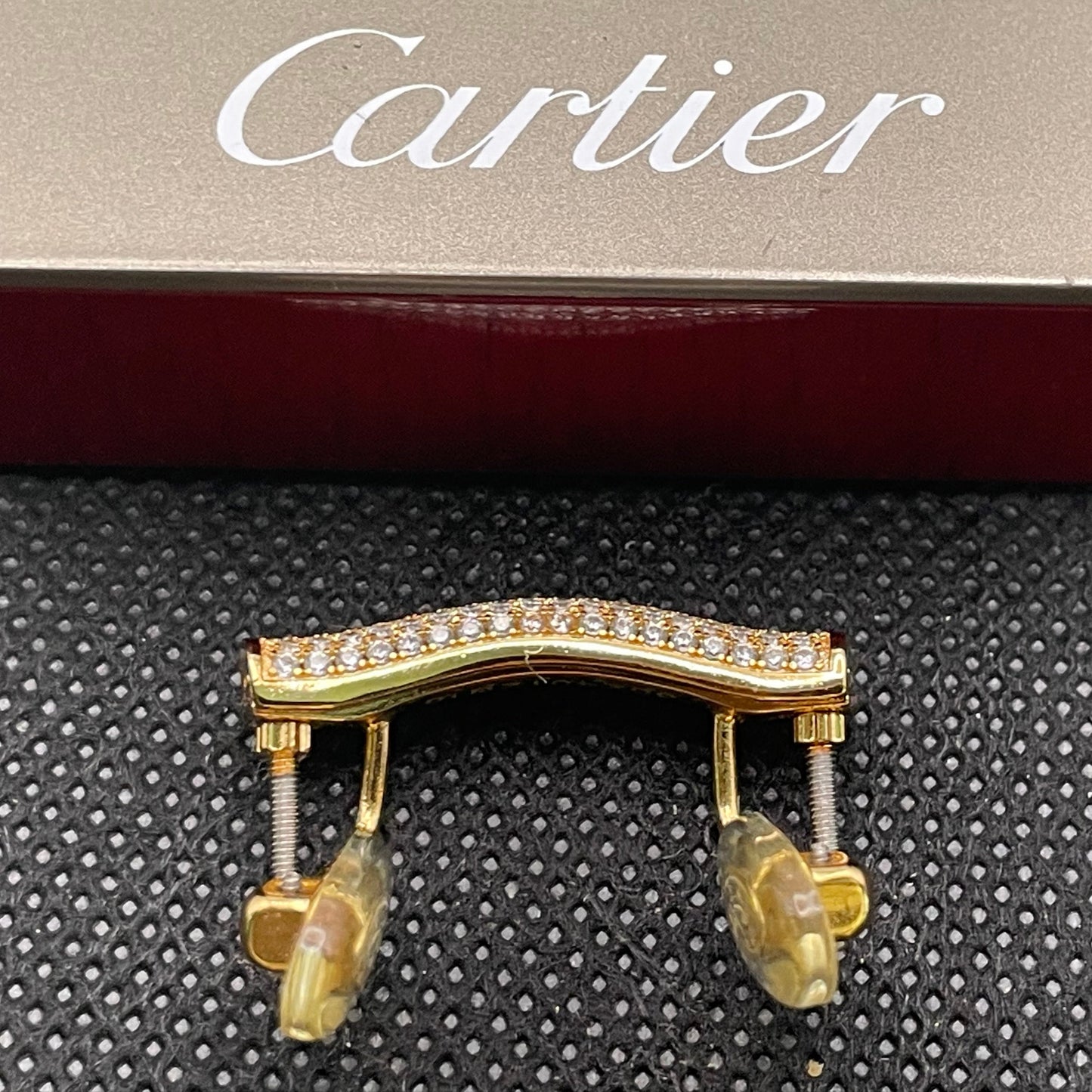C Decor Micropave Diamonds Bead Set Nosebridge - Gold (18mm)