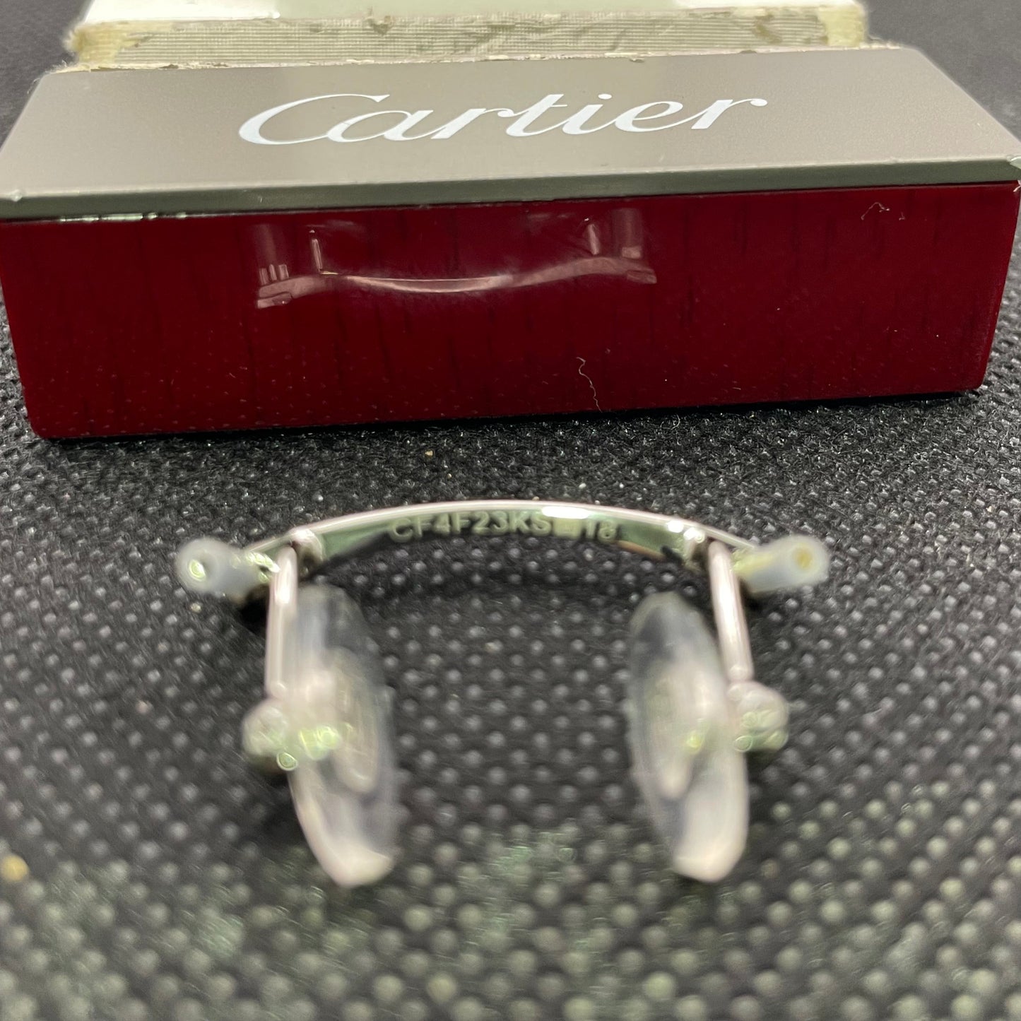 Cartier C Decor Replacement Nosebridge - Silver (18mm) - Authentic Specification