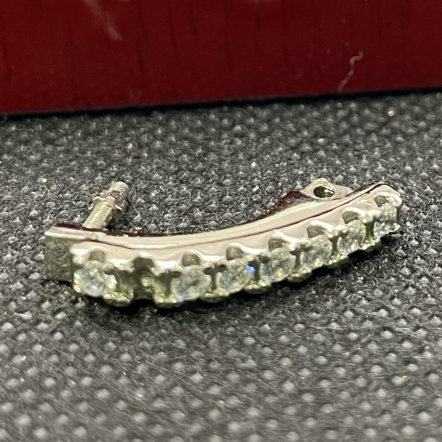 C Decor Diamonds Prong Set Replacement Hinge and Clip - Silver (Single Unit)