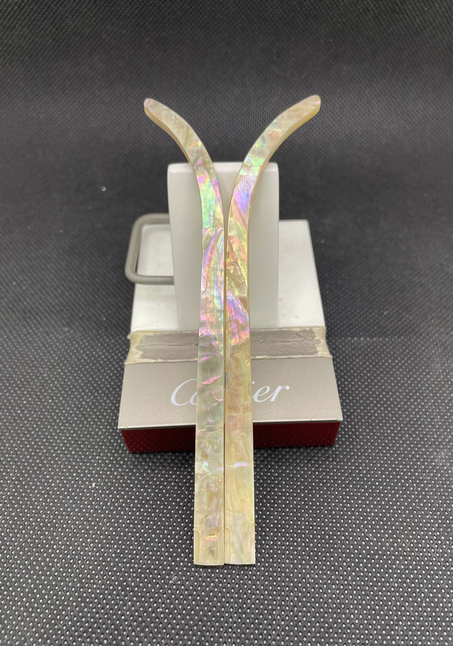 C Decor Temples - Pearl White Holographic White Buffs