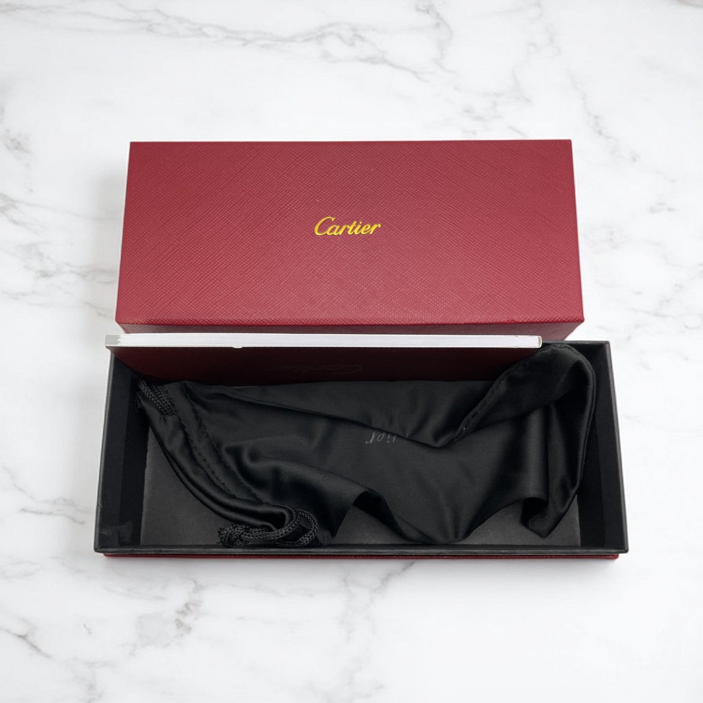 Cartier Genuine Eyeglass Box w/ Black Sleeve