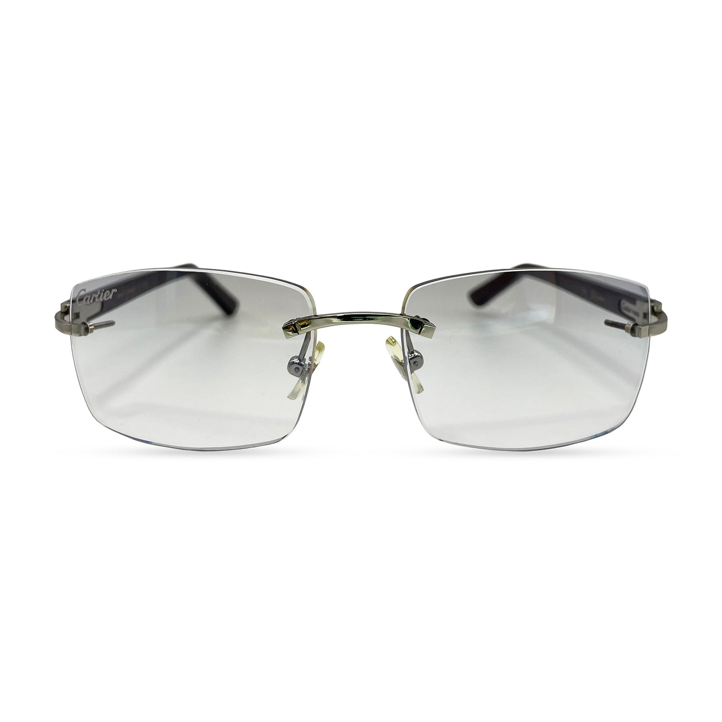 C Decor - Silver Dark Brown Marbles w/ Clear Lenses