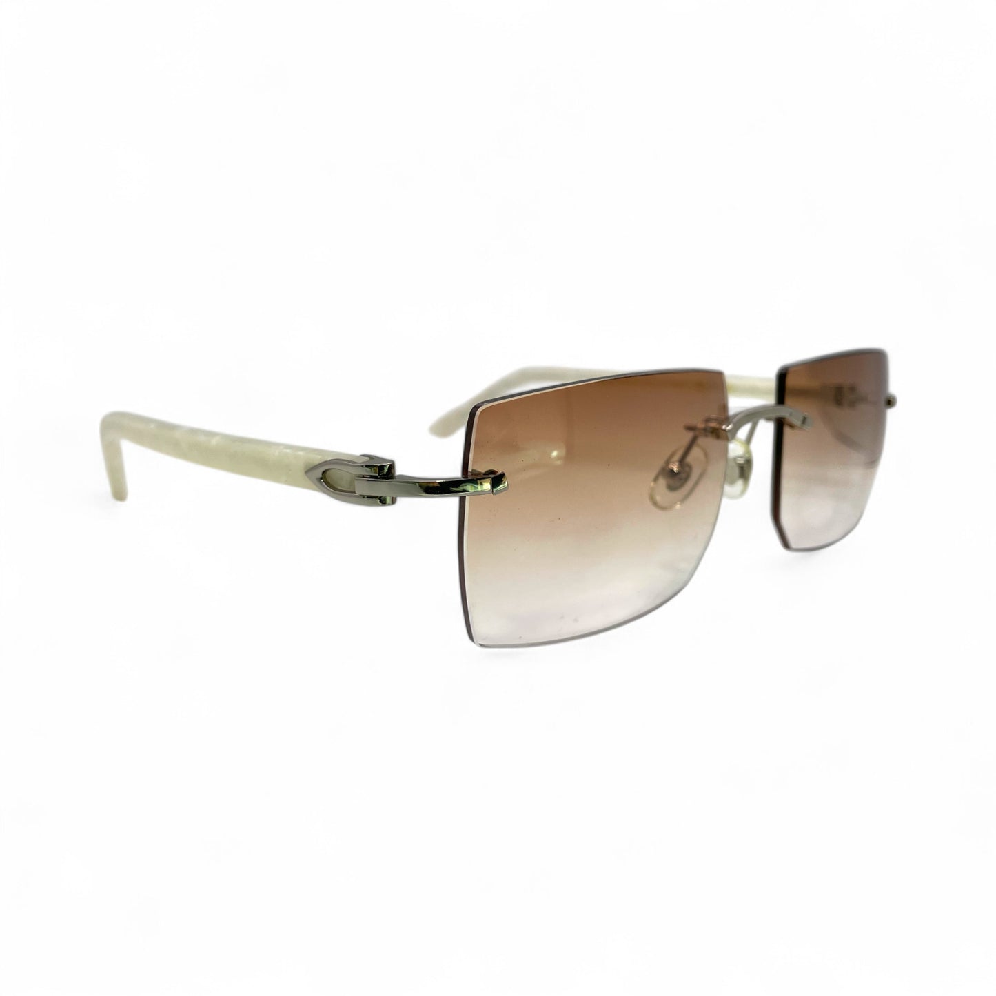 C Decor Marbles - Silver Acetate Marbles Sunglasses (2010s)