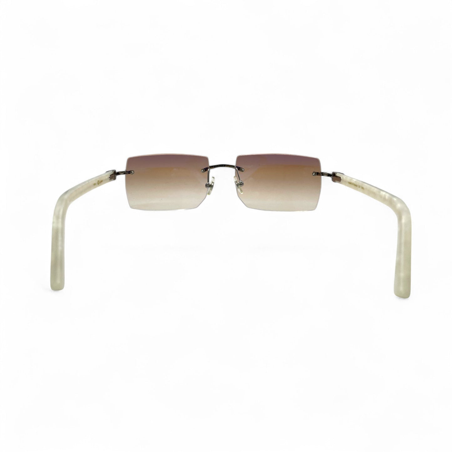 C Decor Marbles - Silver Acetate Marbles Sunglasses (2010s)