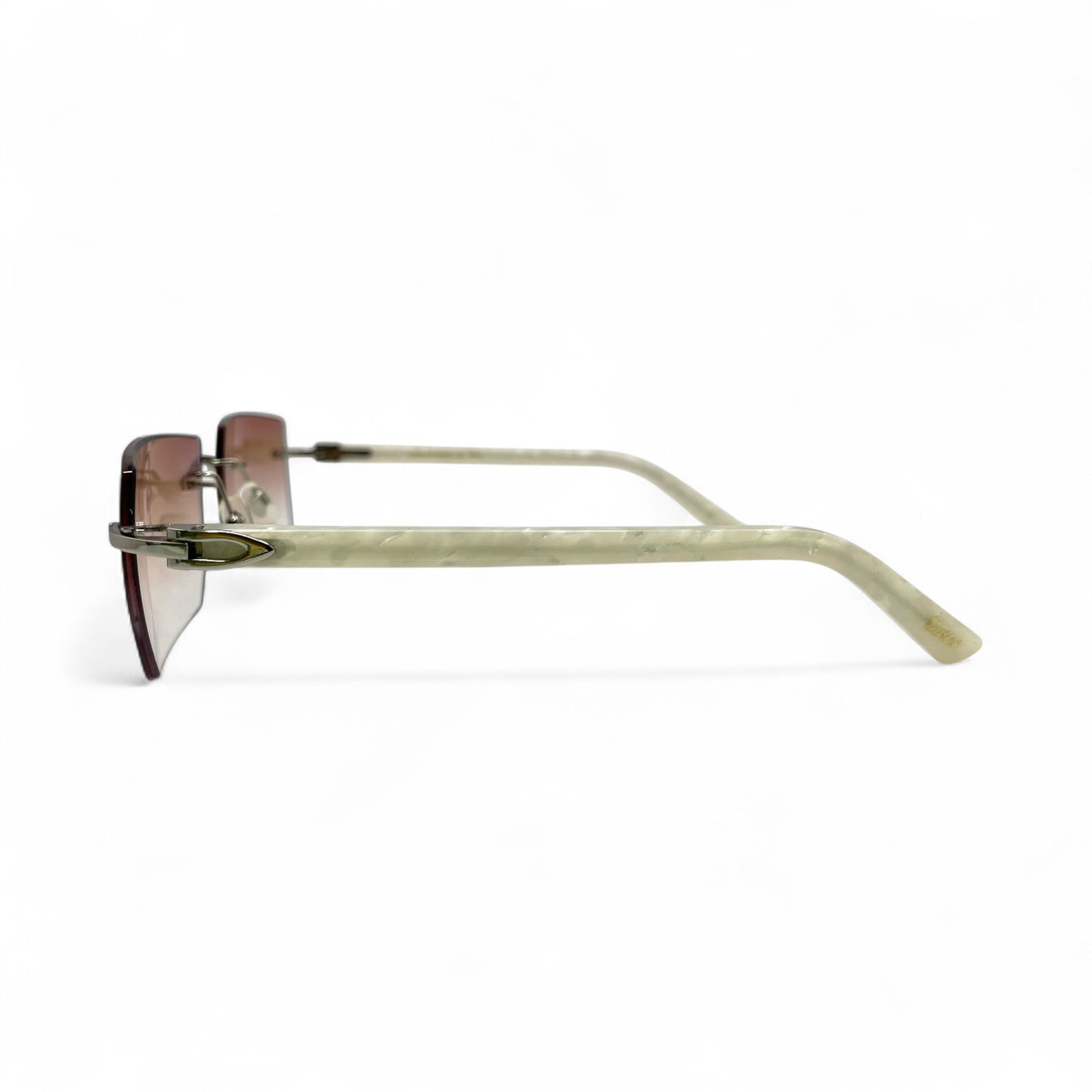 C Decor Marbles - Silver Acetate Marbles Sunglasses (2010s)