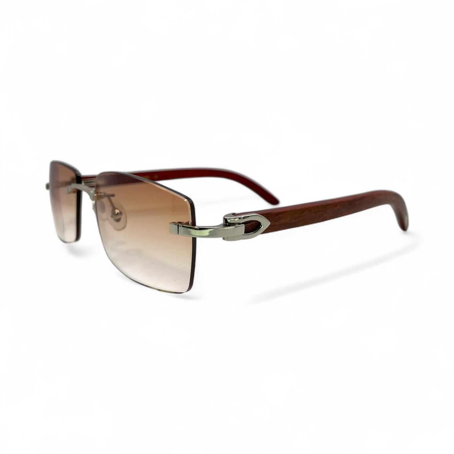 C Decor Woods - Rimless Wood Sunglasses (2010s)