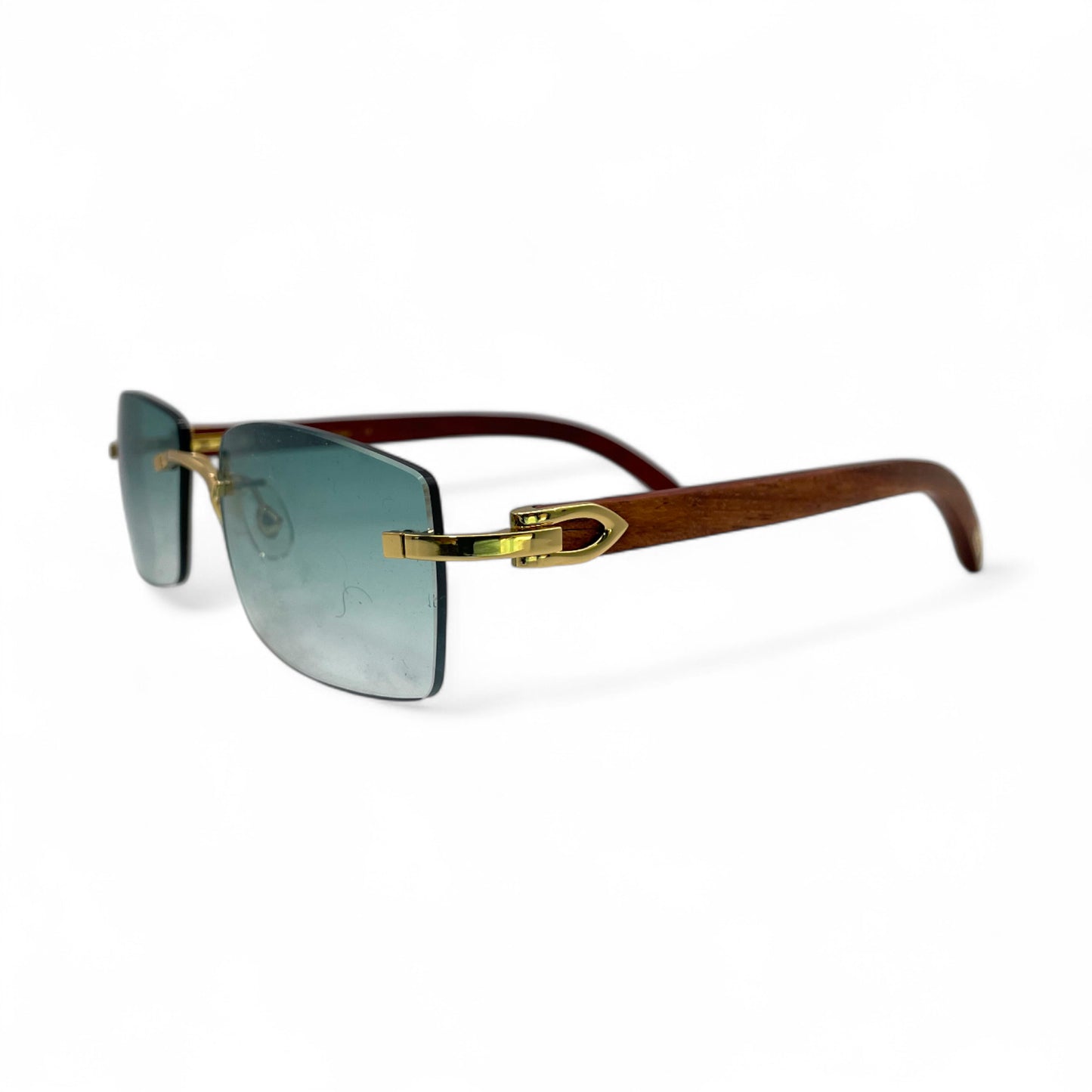 C Decor Woods - Rimless Wood Sunglasses (2010s)