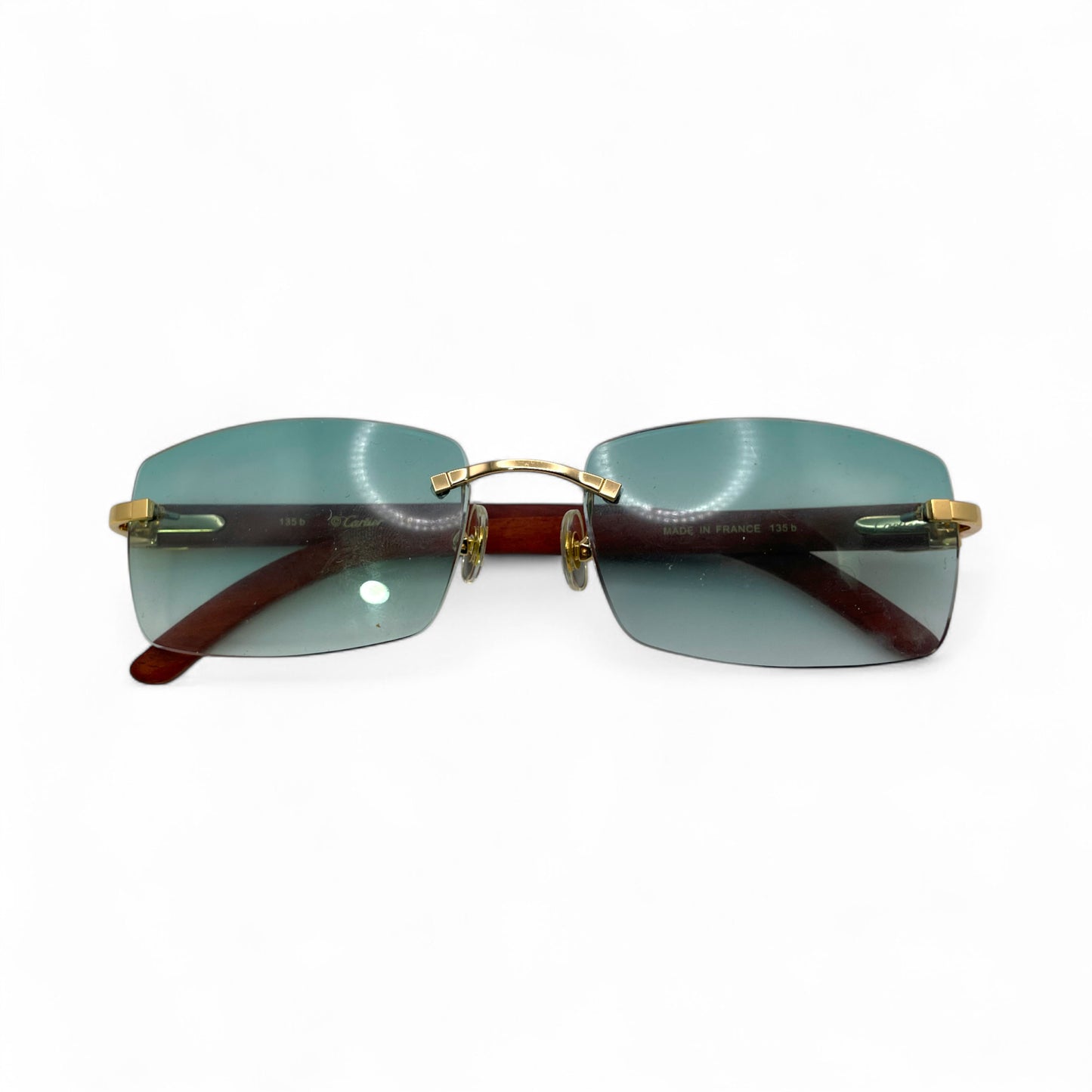 C Decor Woods - Rimless Wood Sunglasses (2010s)