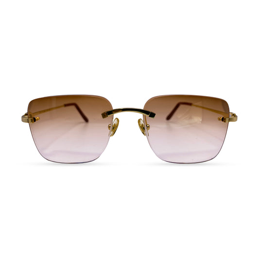 C Decor Wires - Rimless Sunglasses w/ Brown Lenses (2010)