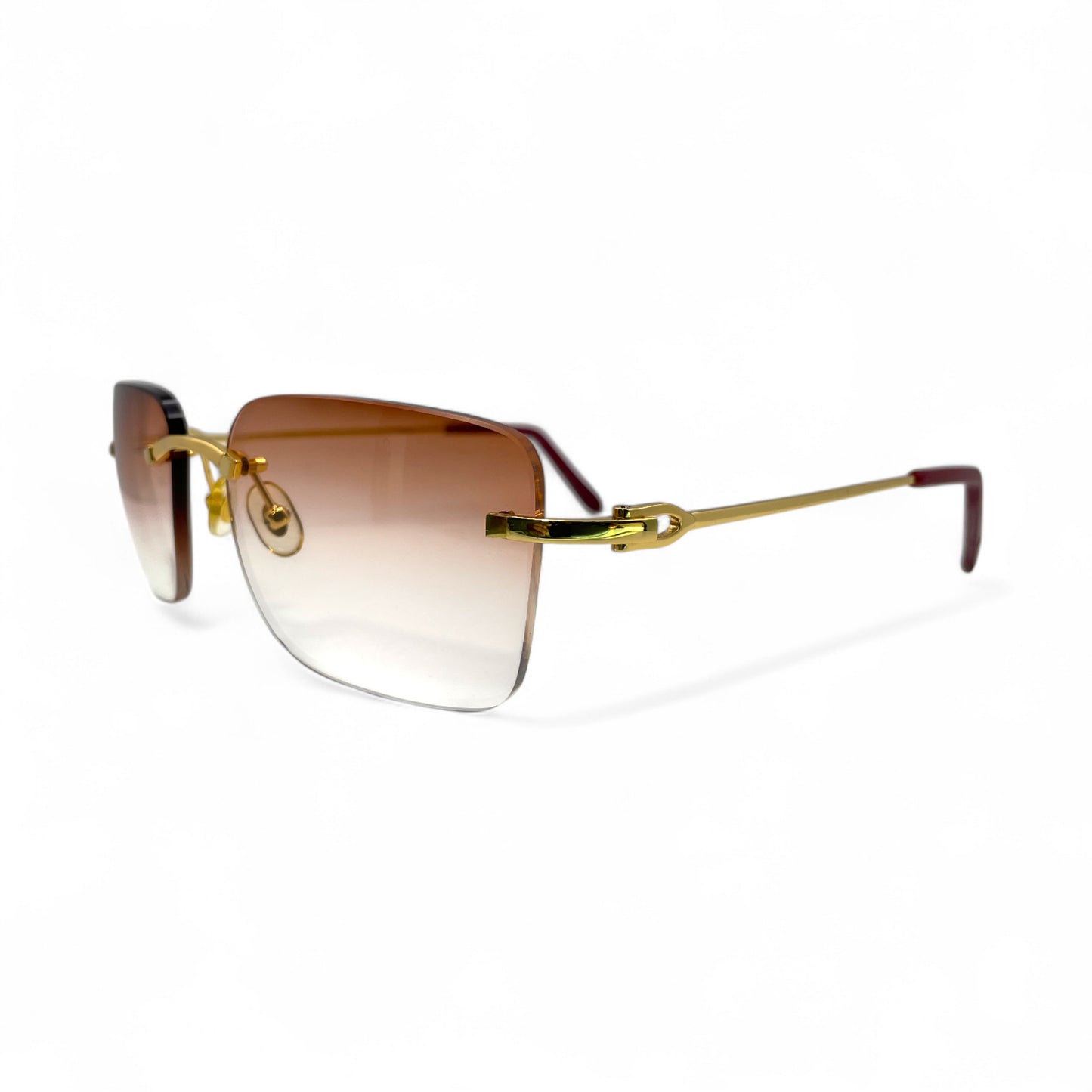 C Decor Wires - Rimless Sunglasses w/ Brown Lenses (2010)
