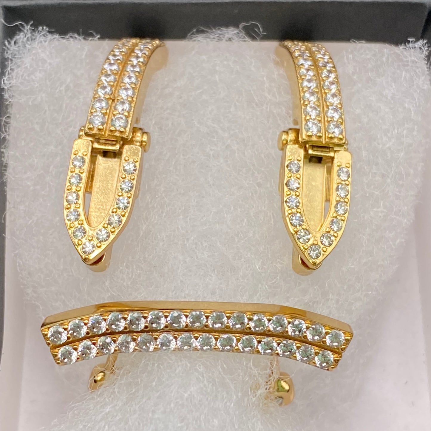 C Decor Diamonds DR Set and Frame - Gold