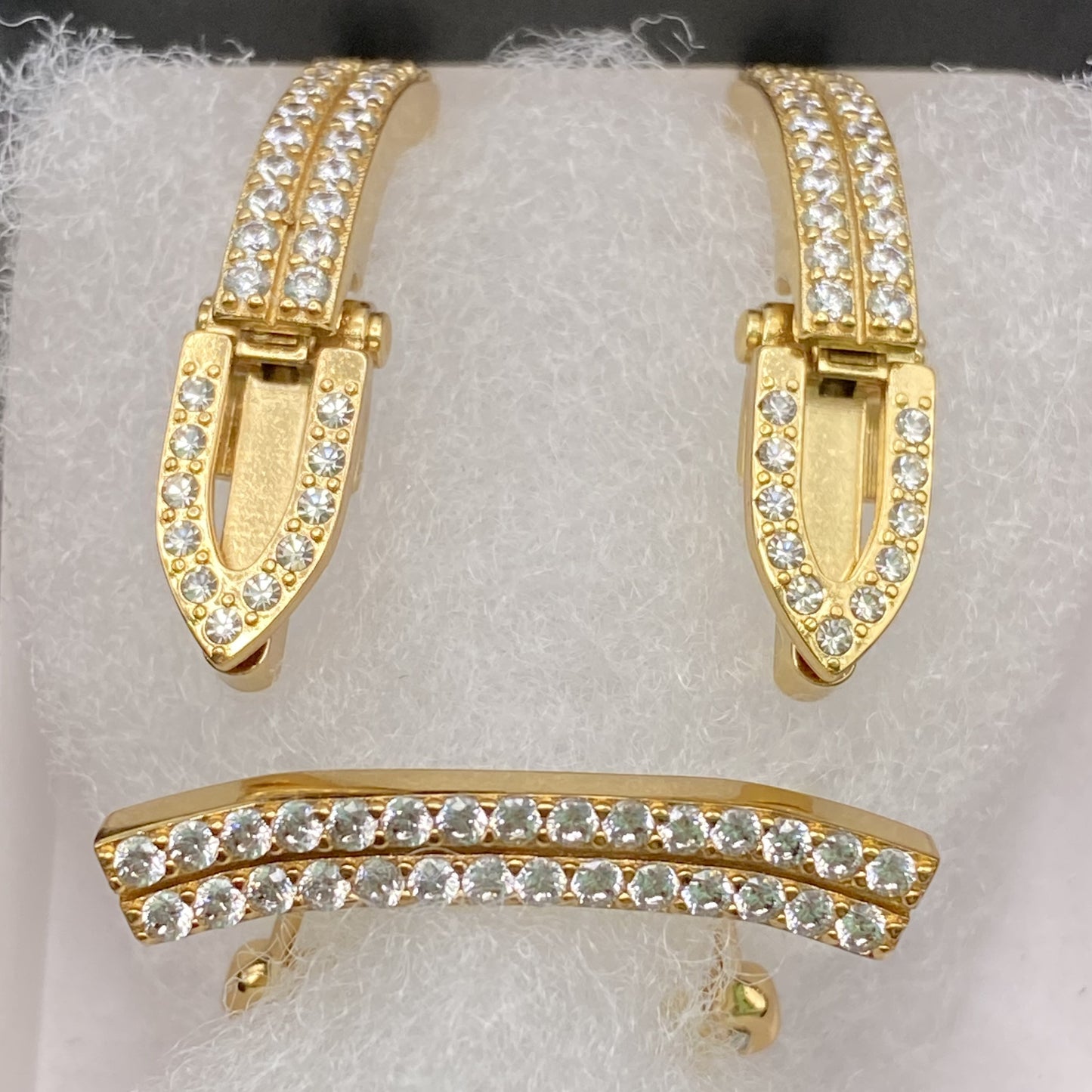 C Decor Diamonds DR Set and Frame - Gold