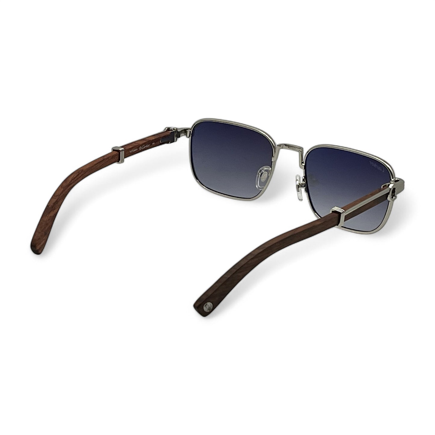 C Decor - Silver Woods w/ Dark Gray Square Lenses