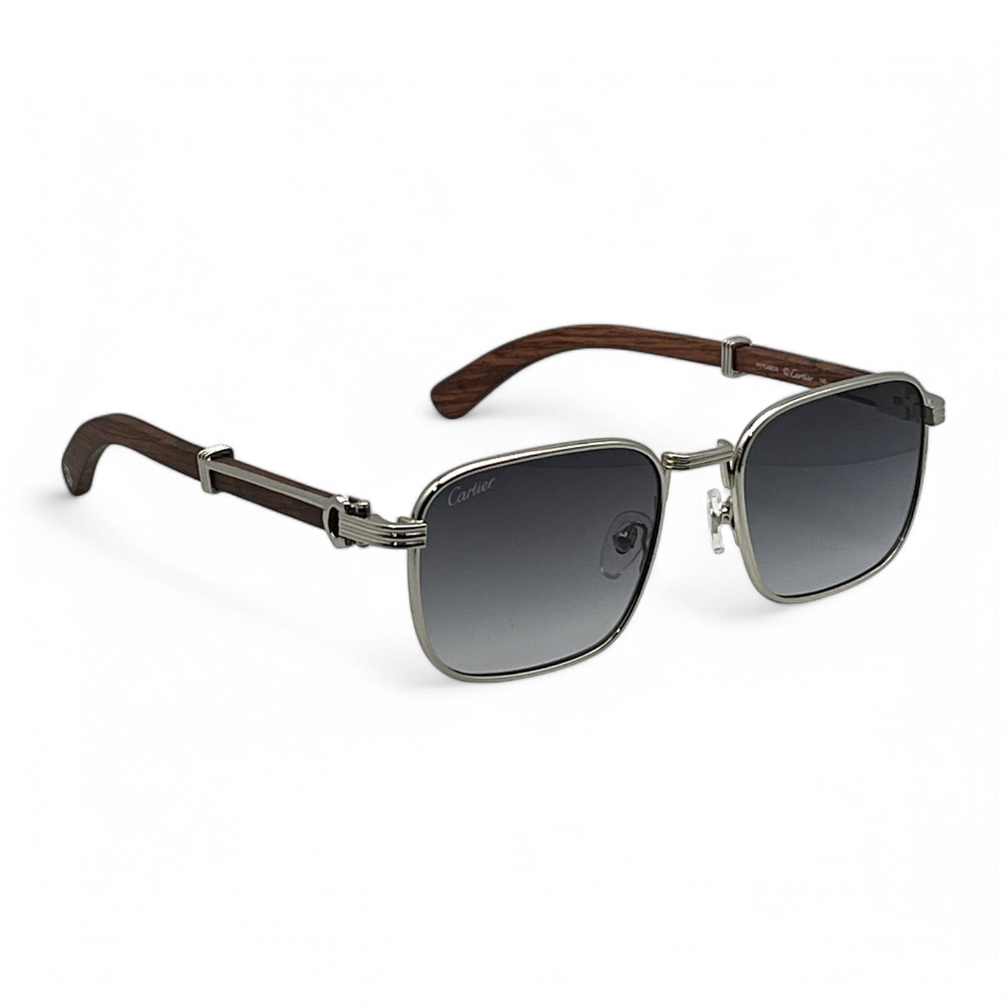 C Decor - Silver Woods w/ Dark Gray Square Lenses