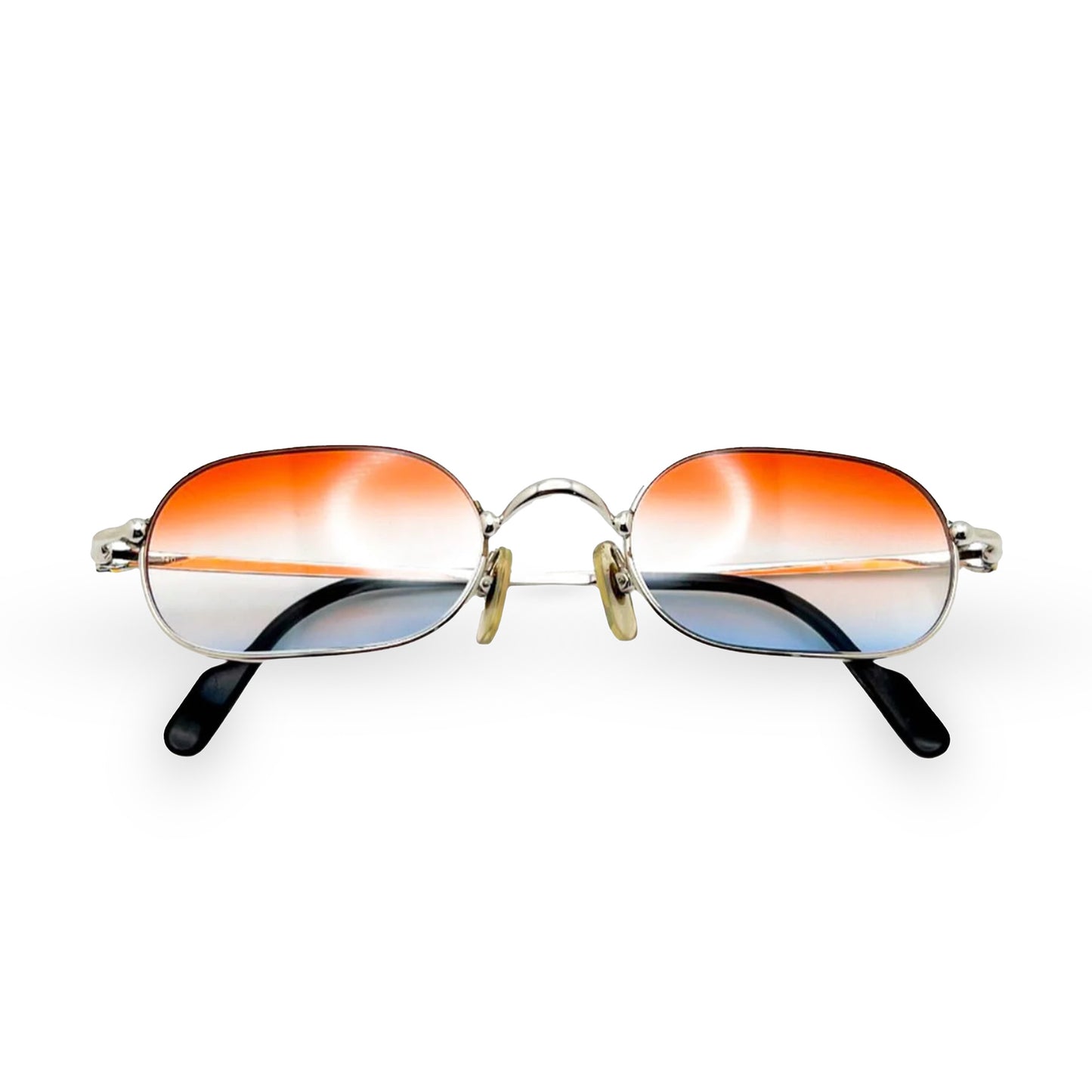 Authentic Cartier Deimos - Titanium Wires Sunglasses w/ Red & Blue Lenses (80s)