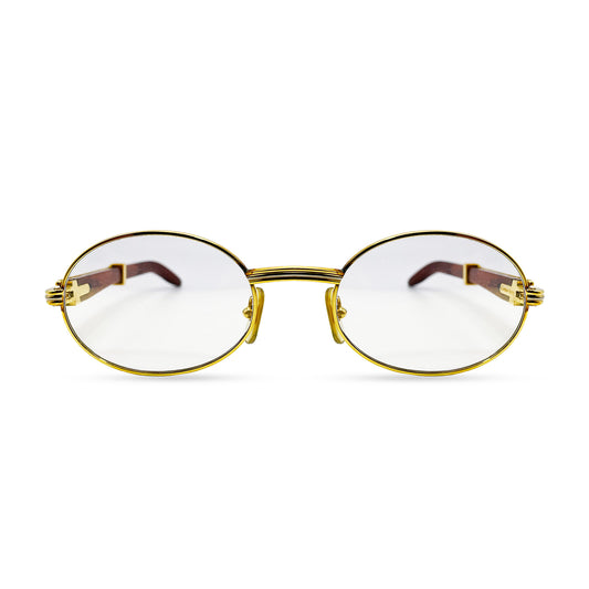 Authentic Cartier Giverny - 53-22 Gold Woods w/ Transitional Lenses (90s)