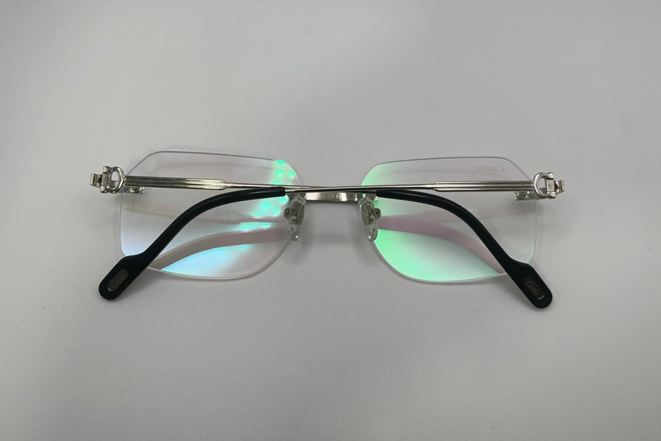 Small C - Silver Wires w/ Clear Lenses