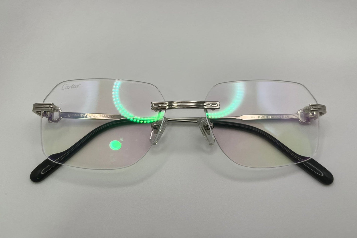 Small C - Silver Wires w/ Clear Lenses