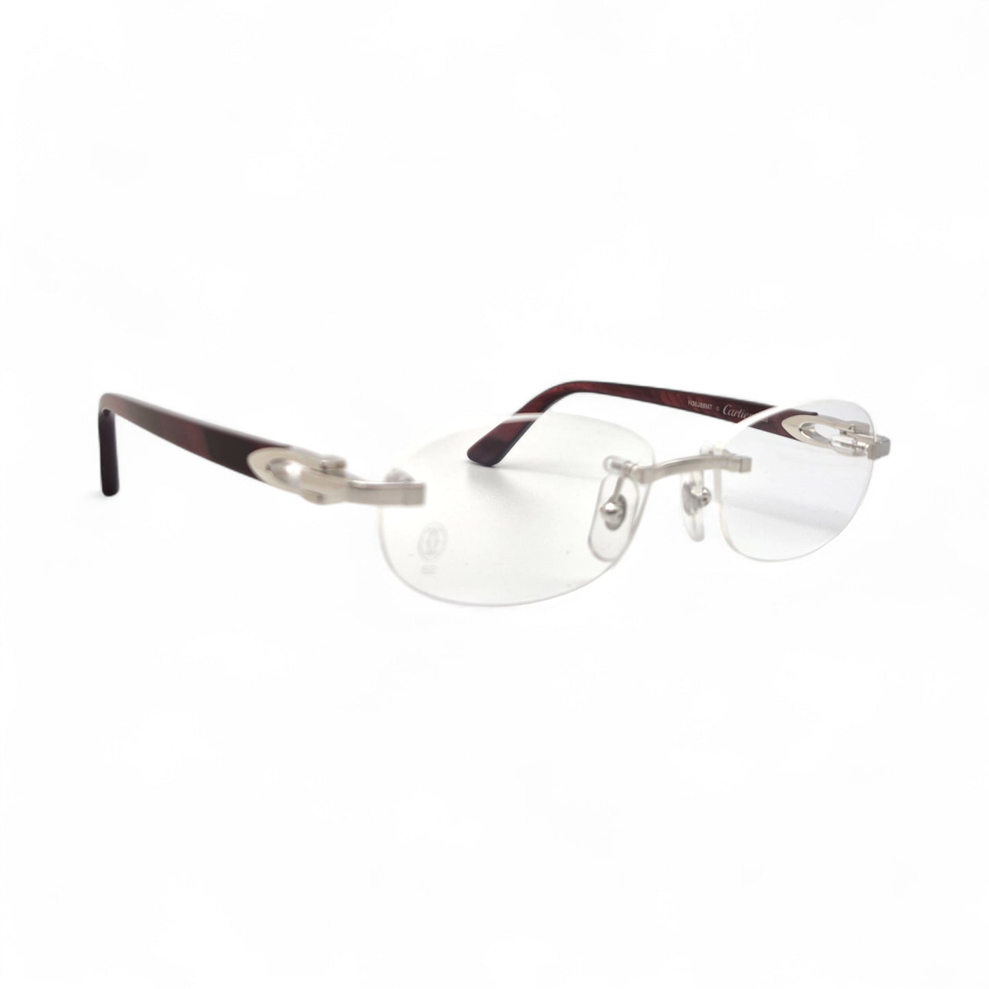 CT0056O Authentic Cartier C Decor - 52-16 Acetate Marbles Eyeglasses (2020s)