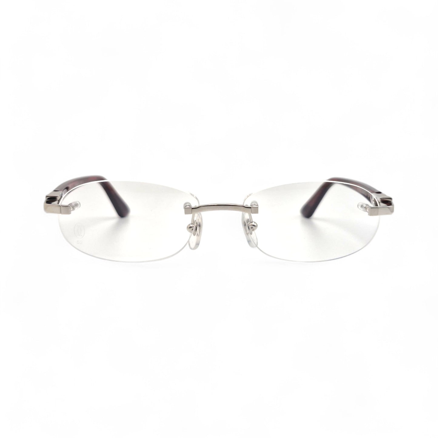 CT0056O Authentic Cartier C Decor - 52-16 Acetate Marbles Eyeglasses (2020s)