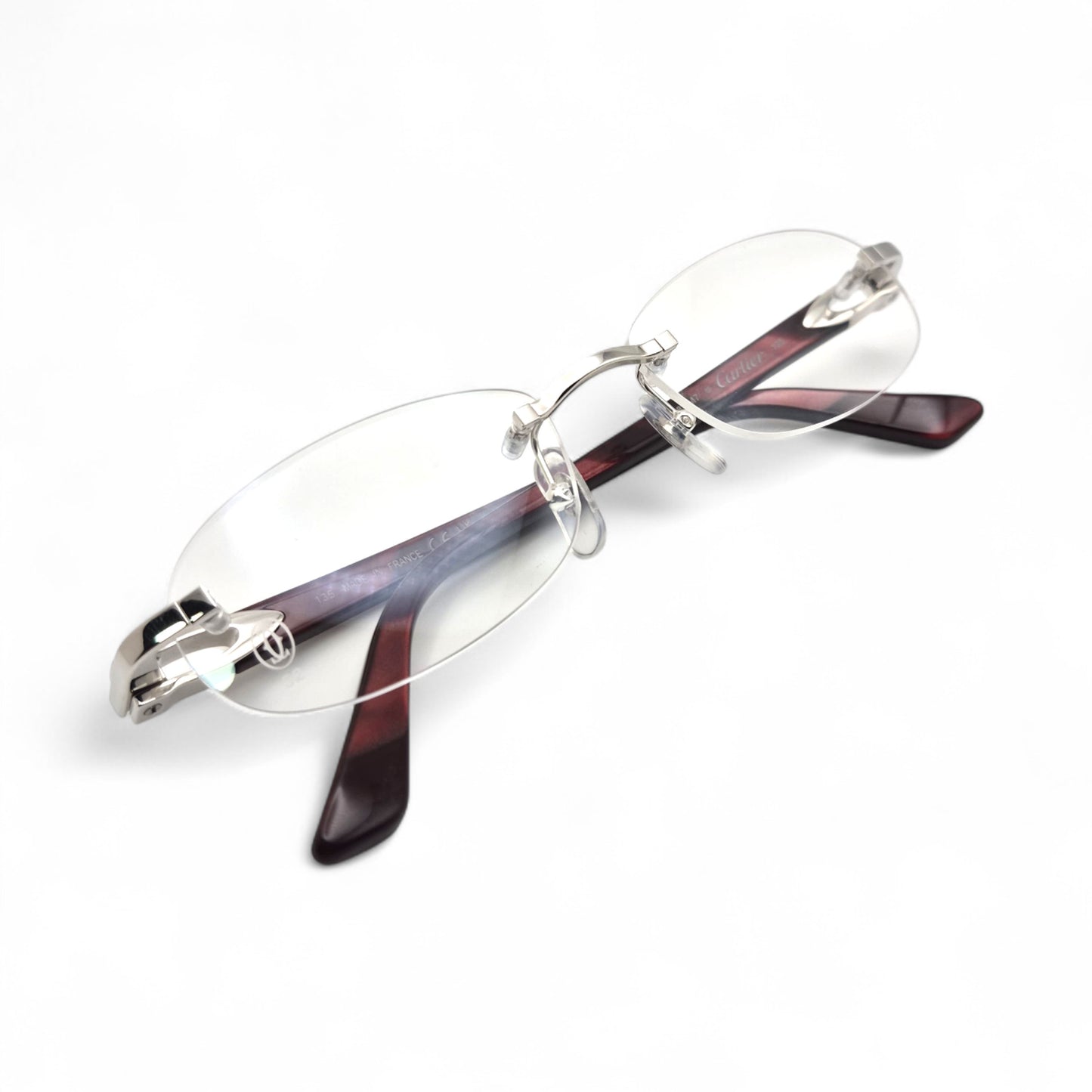 CT0056O Authentic Cartier C Decor - 52-16 Acetate Marbles Eyeglasses (2020s)