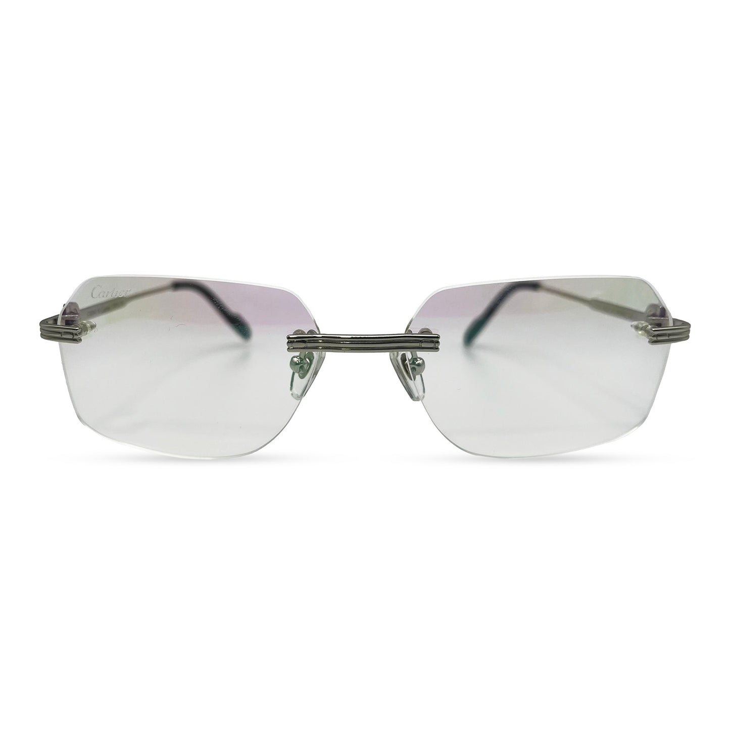 Small C - Silver Wires w/ Clear Lenses