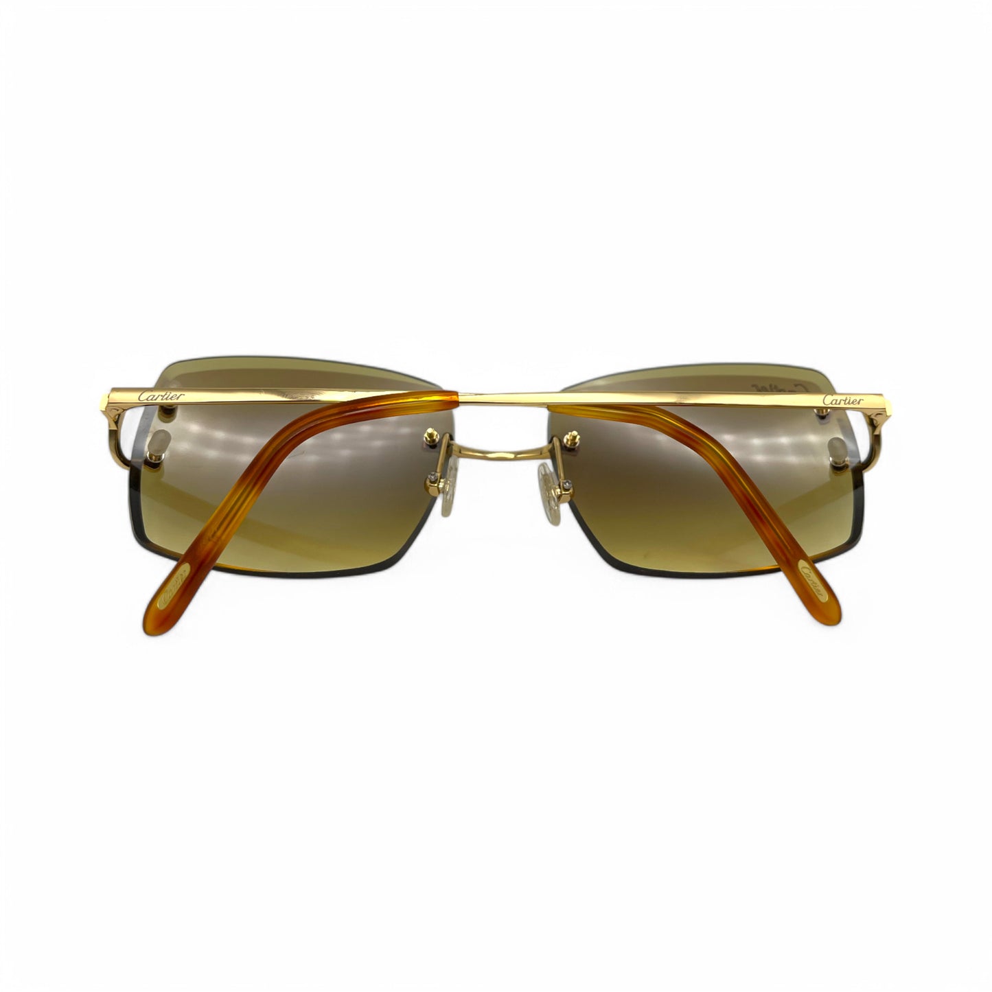 Big C Decor - Gold Wires w/ Olive Brown Lenses (Facet)