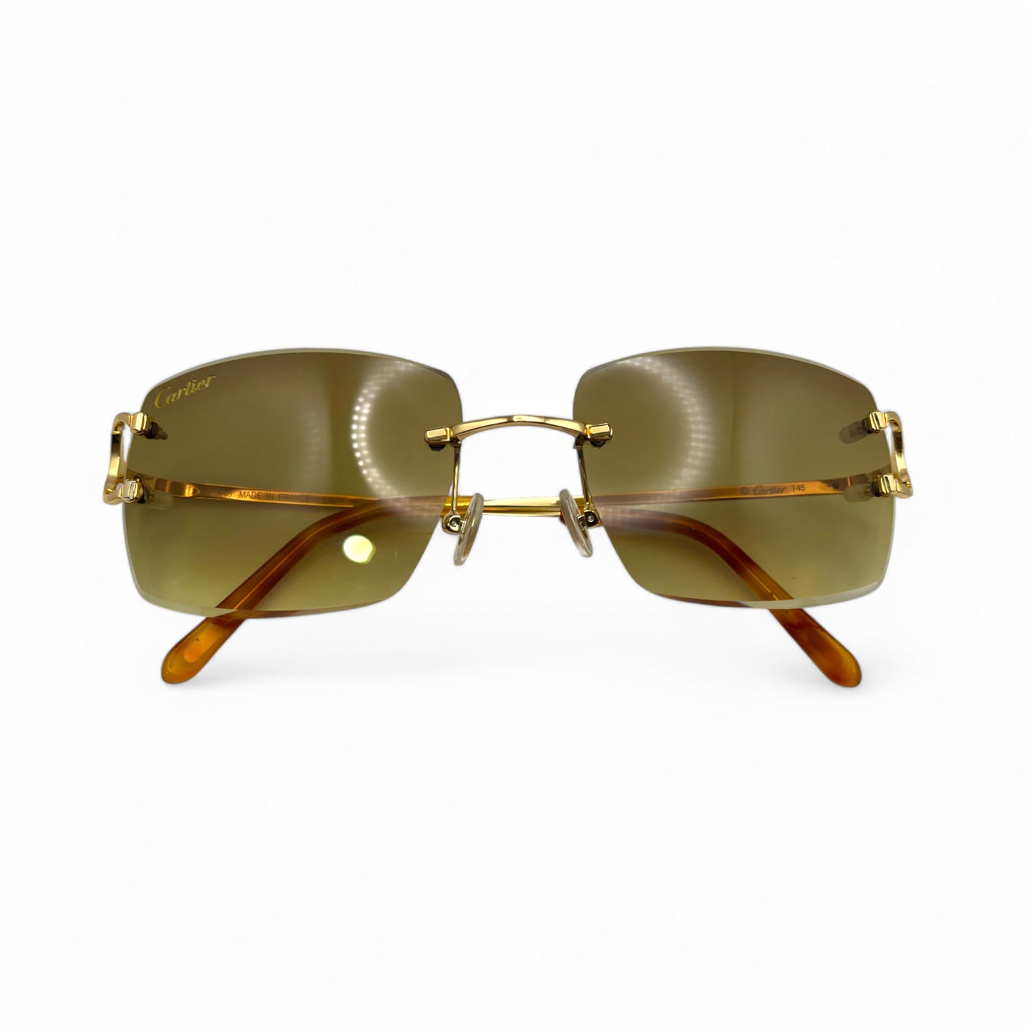 Big C Decor - Gold Wires w/ Olive Brown Lenses (Facet)