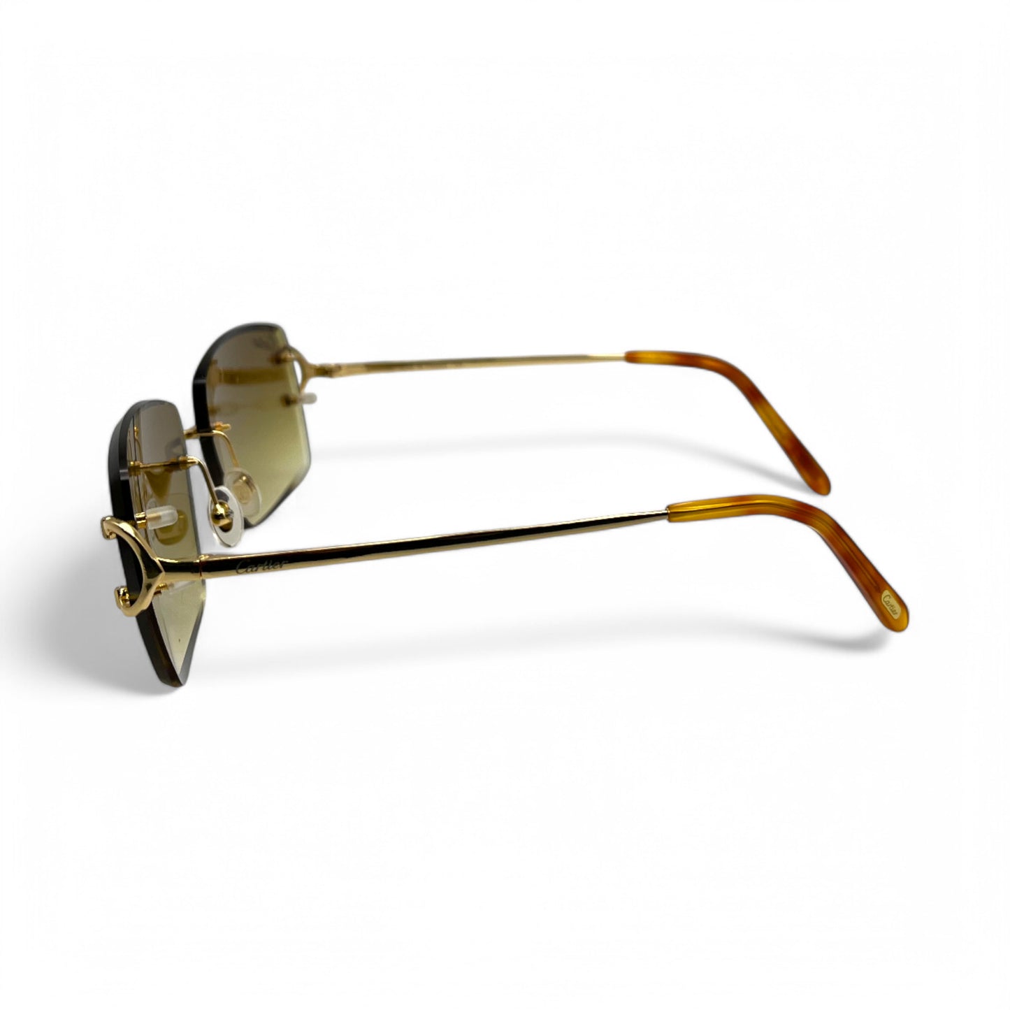 Big C Decor - Gold Wires w/ Olive Brown Lenses (Facet)