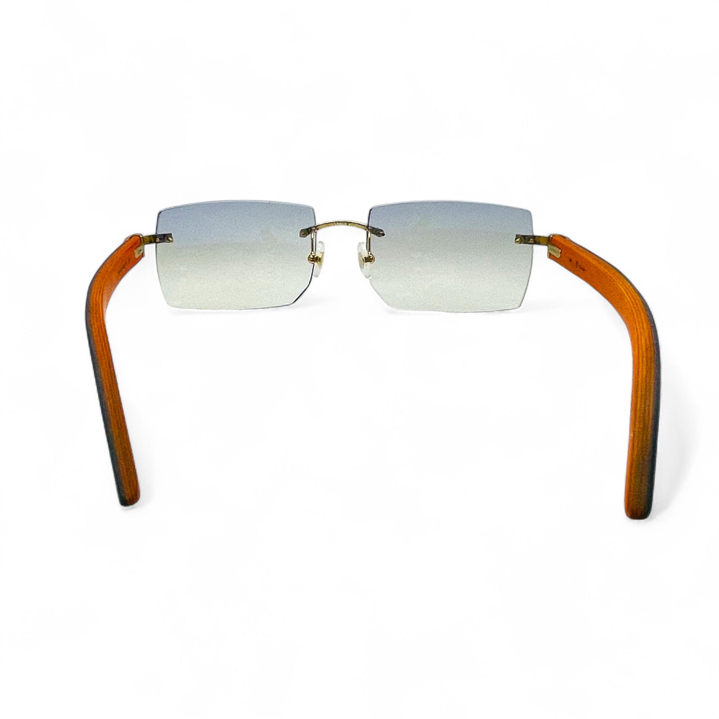 C Decor Woods - Rimless Wood Sunglasses (2010s)