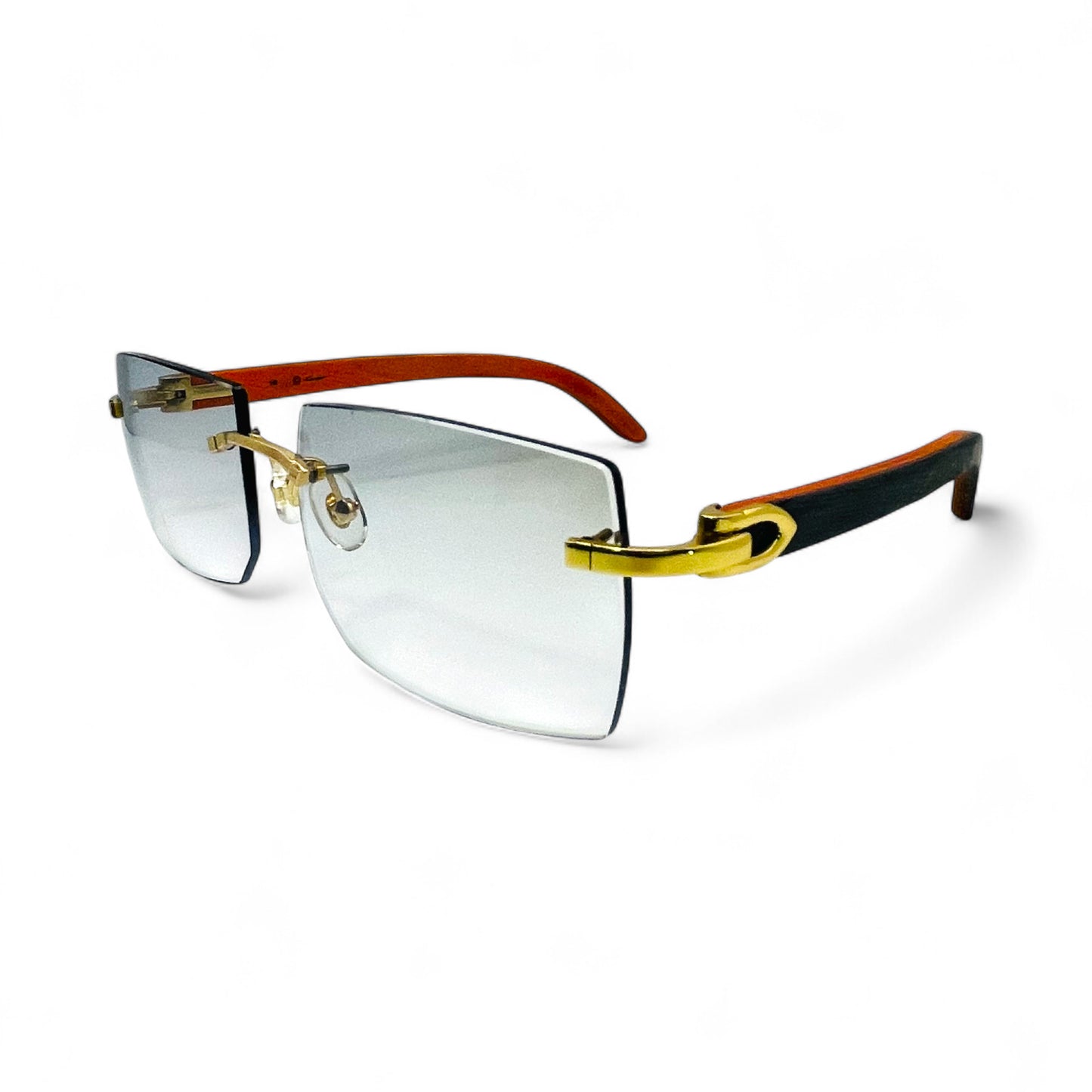 C Decor Woods - Rimless Wood Sunglasses (2010s)