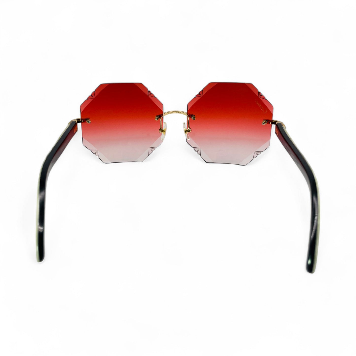 C Decor Buffs (Diamond Cut) - Silver White Genuine Horn Sunglasses (2020s)