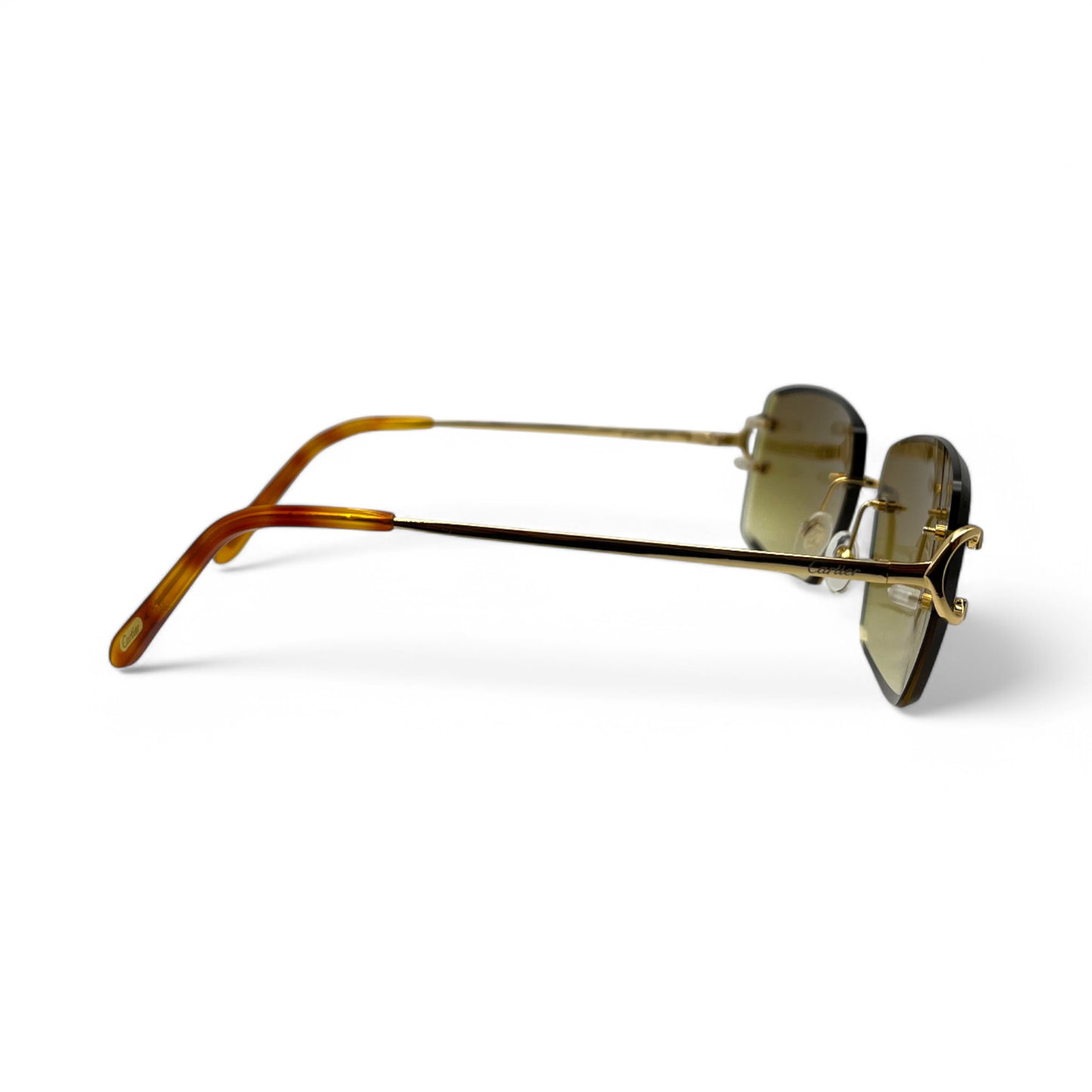 Big C Decor - Gold Wires w/ Olive Brown Lenses (Facet)