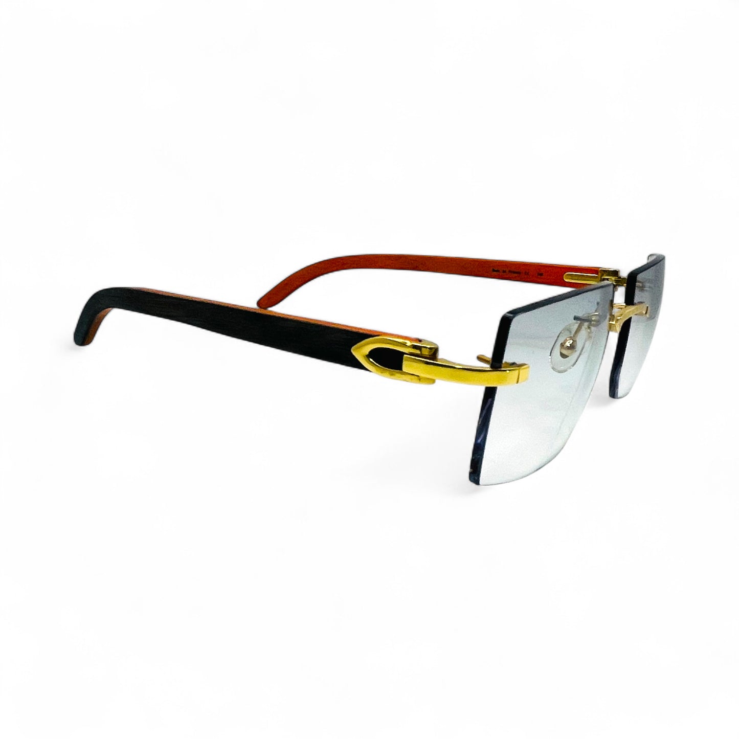 C Decor Woods - Rimless Wood Sunglasses (2010s)