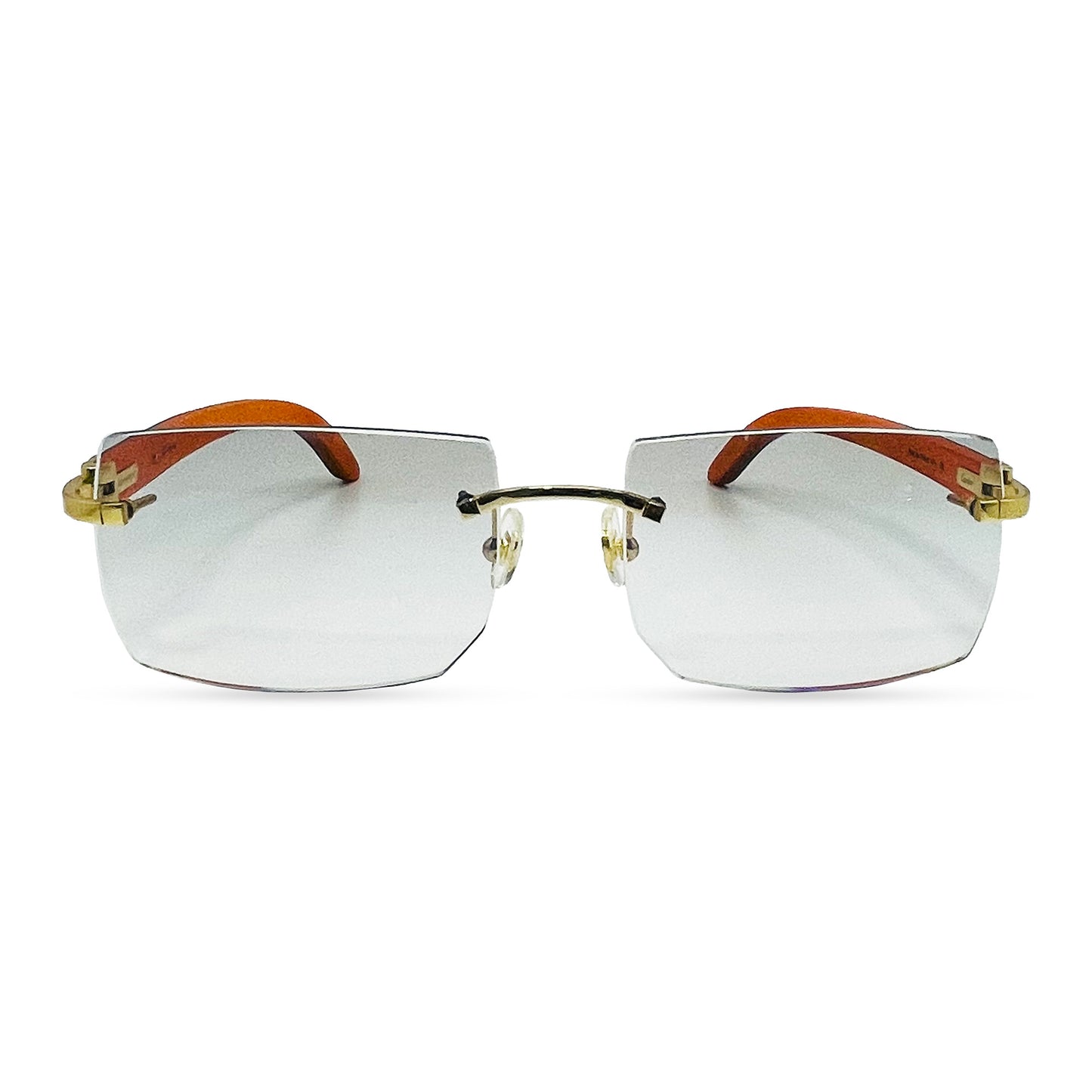 C Decor Woods - Rimless Wood Sunglasses (2010s)