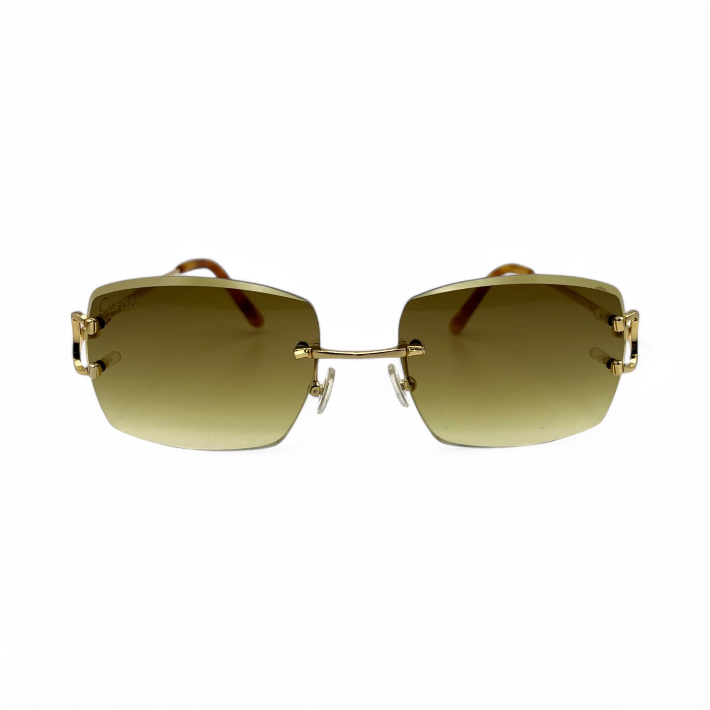 Big C Decor - Gold Wires w/ Olive Brown Lenses (Facet)