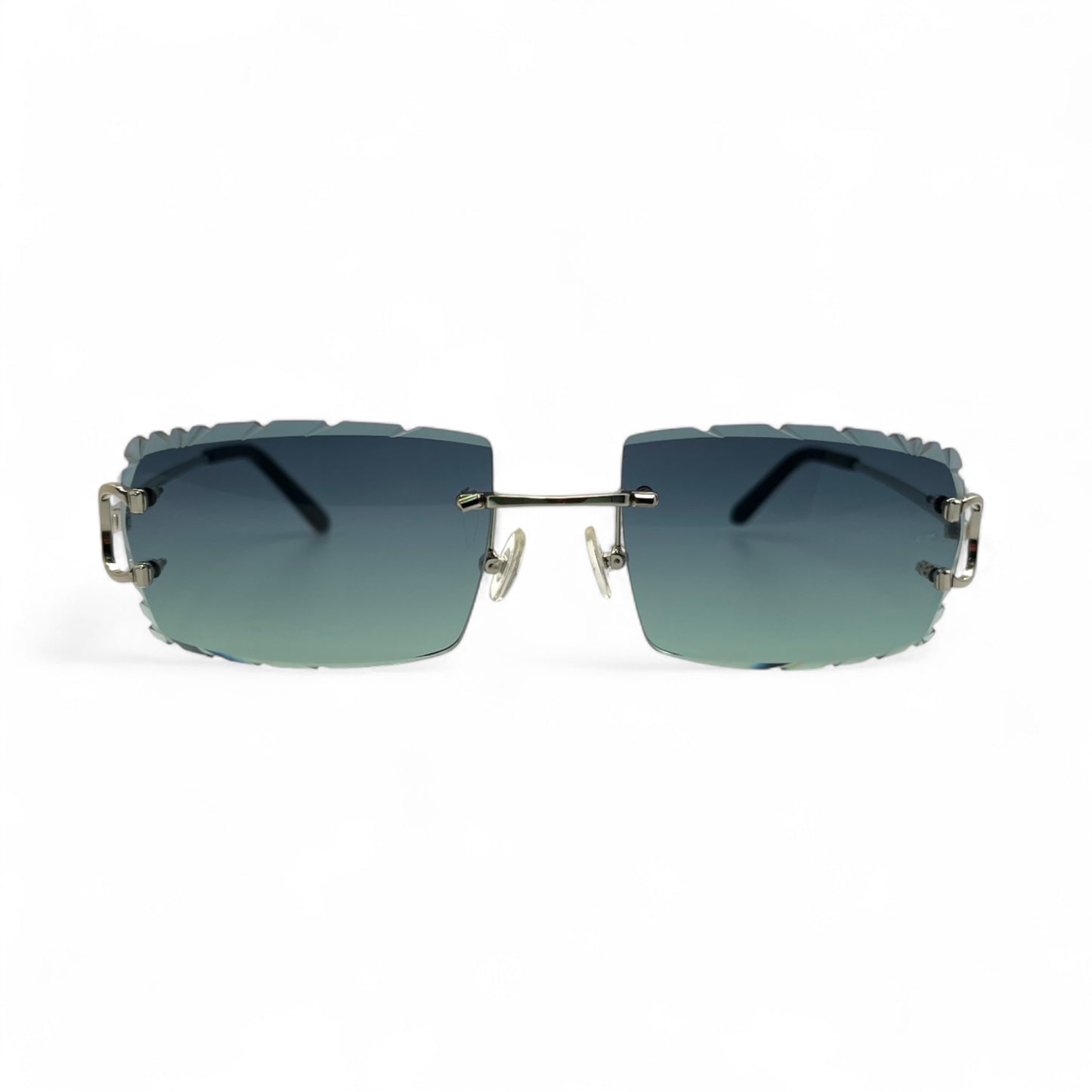 Big C Decor (Diamond Cut) - Silver Wires Sunglasses w/ Custom Lenses (2020s)
