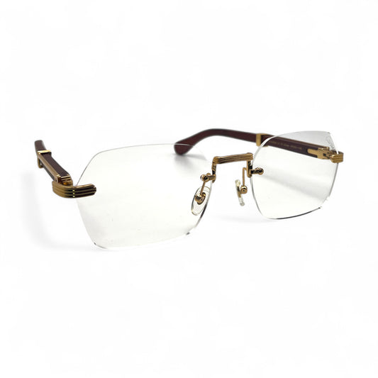 CT0362S Premiere - 56-21 Gold Brown Woods Eyeglasses (2023)