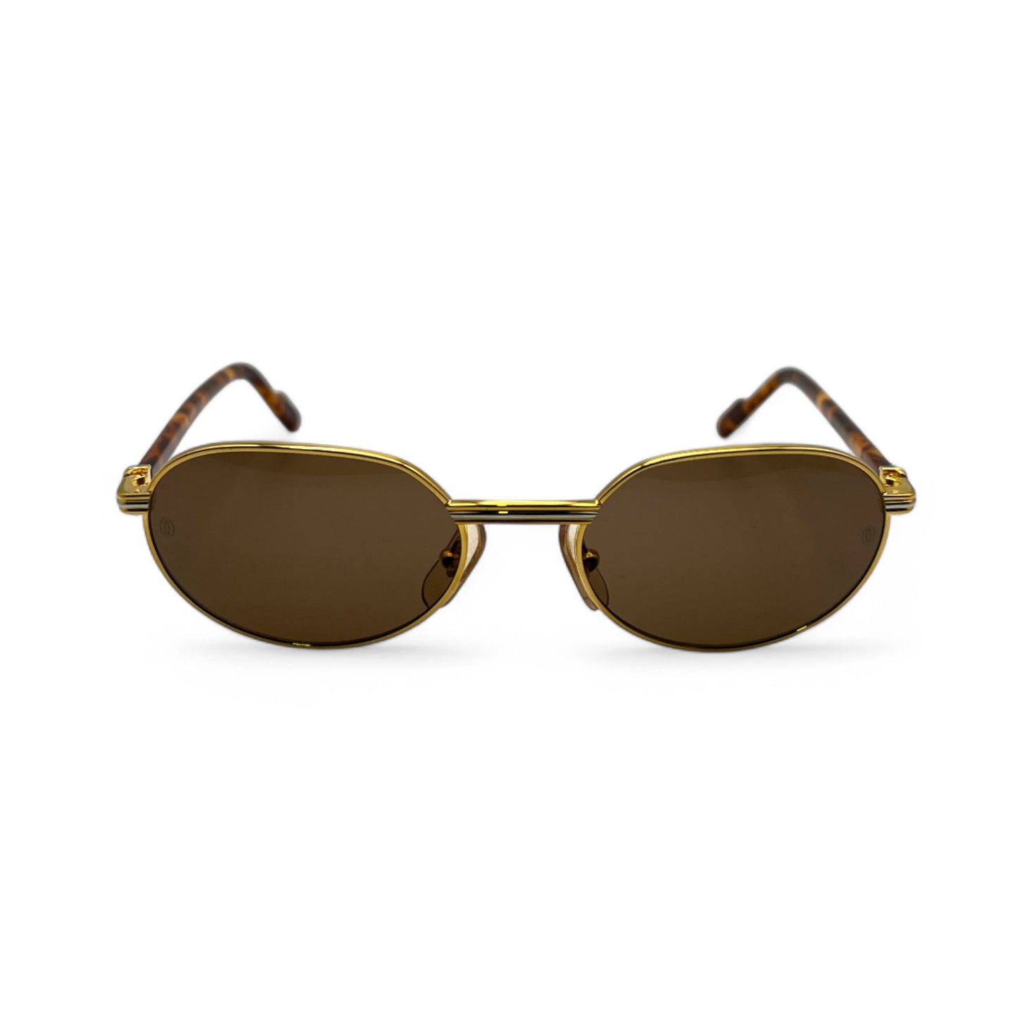 Cartier - Tortoise Acetate w/ Gold frame & Brown Lenses - Authentic