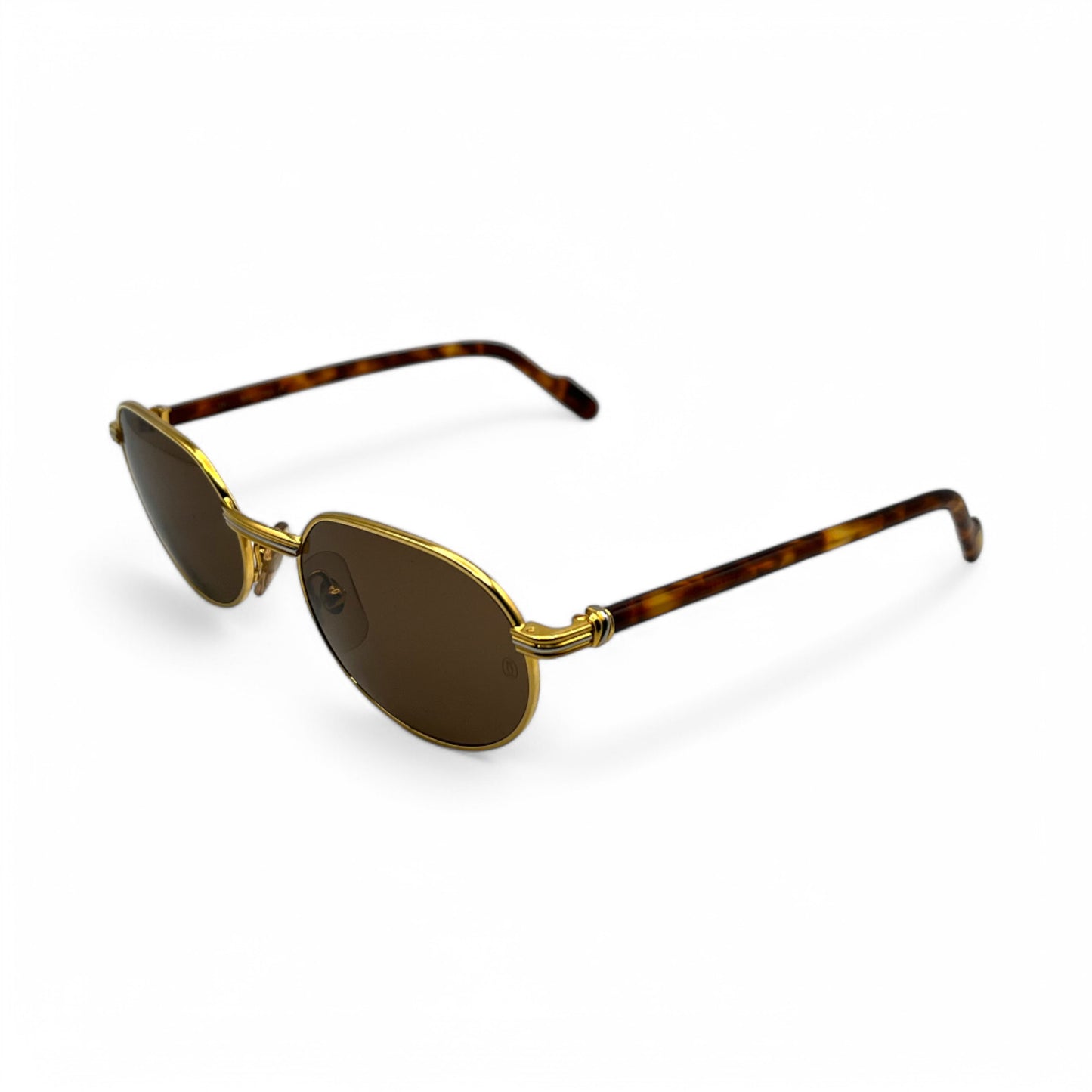 Cartier - Tortoise Acetate w/ Gold frame & Brown Lenses - Authentic