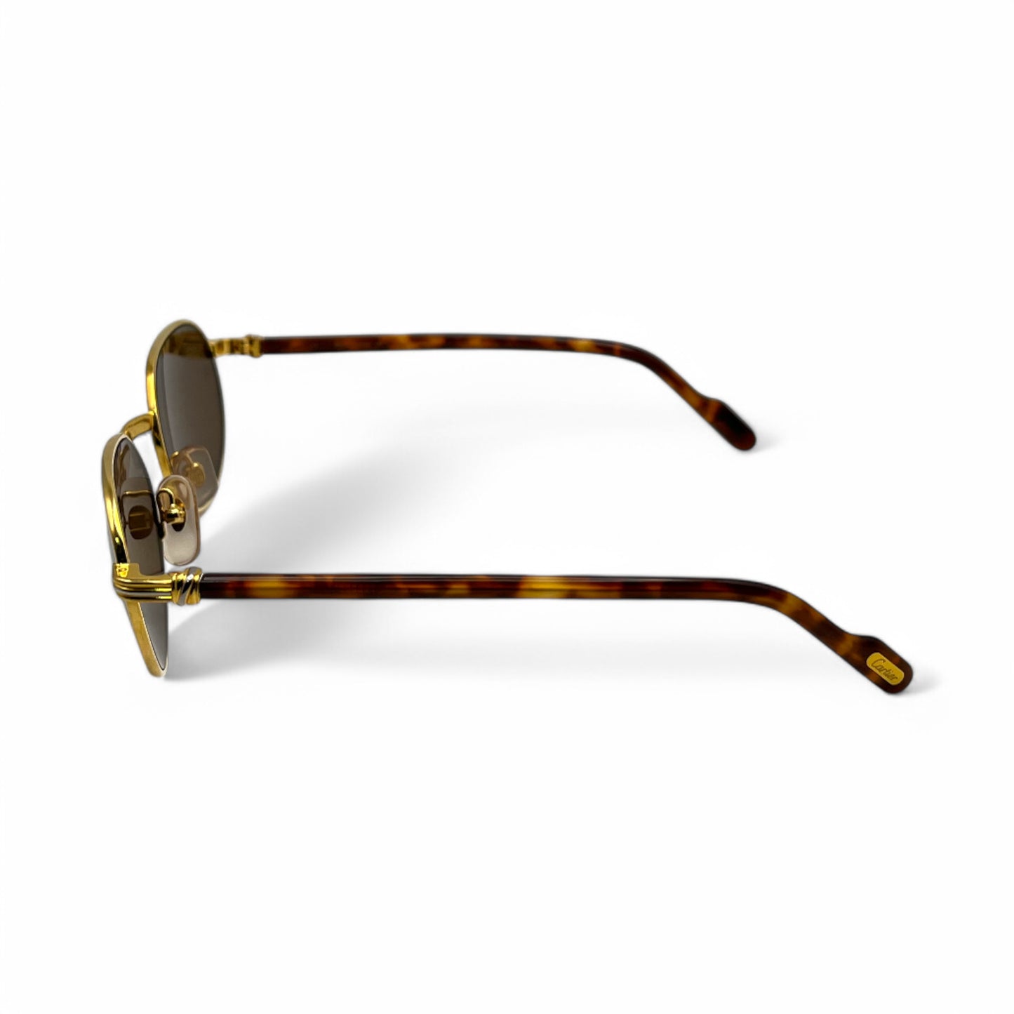 Cartier - Tortoise Acetate w/ Gold frame & Brown Lenses - Authentic