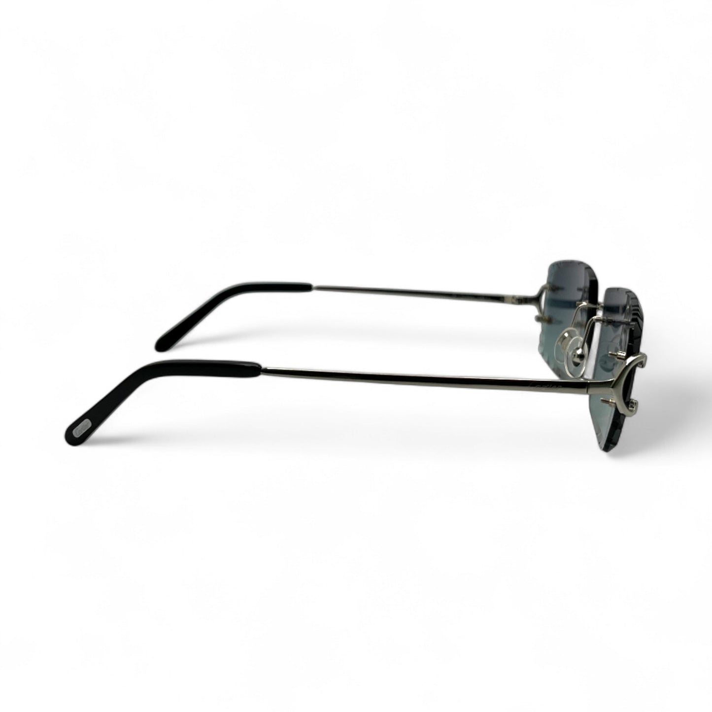 Big C Decor (Diamond Cut) - Silver Wires Sunglasses w/ Custom Lenses (2020s)
