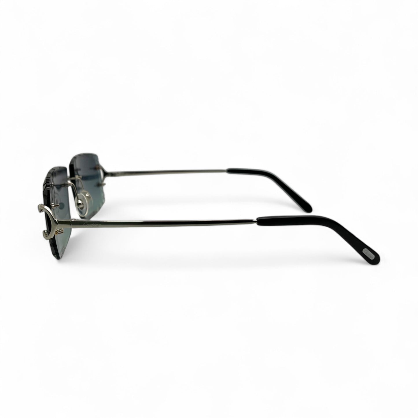Big C Decor (Diamond Cut) - Silver Wires Sunglasses w/ Custom Lenses (2020s)