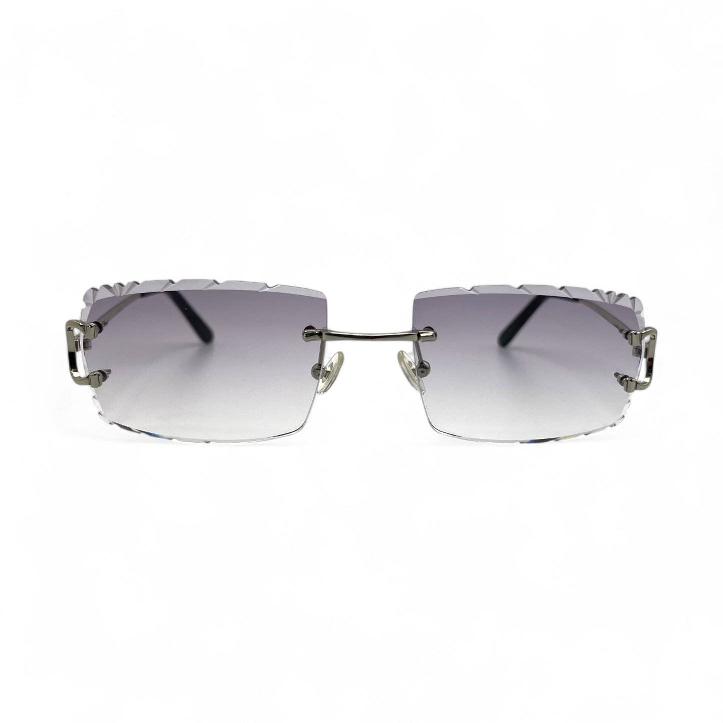 Big C Decor (Diamond Cut) - Silver Wires Sunglasses w/ Custom Lenses (2020s)